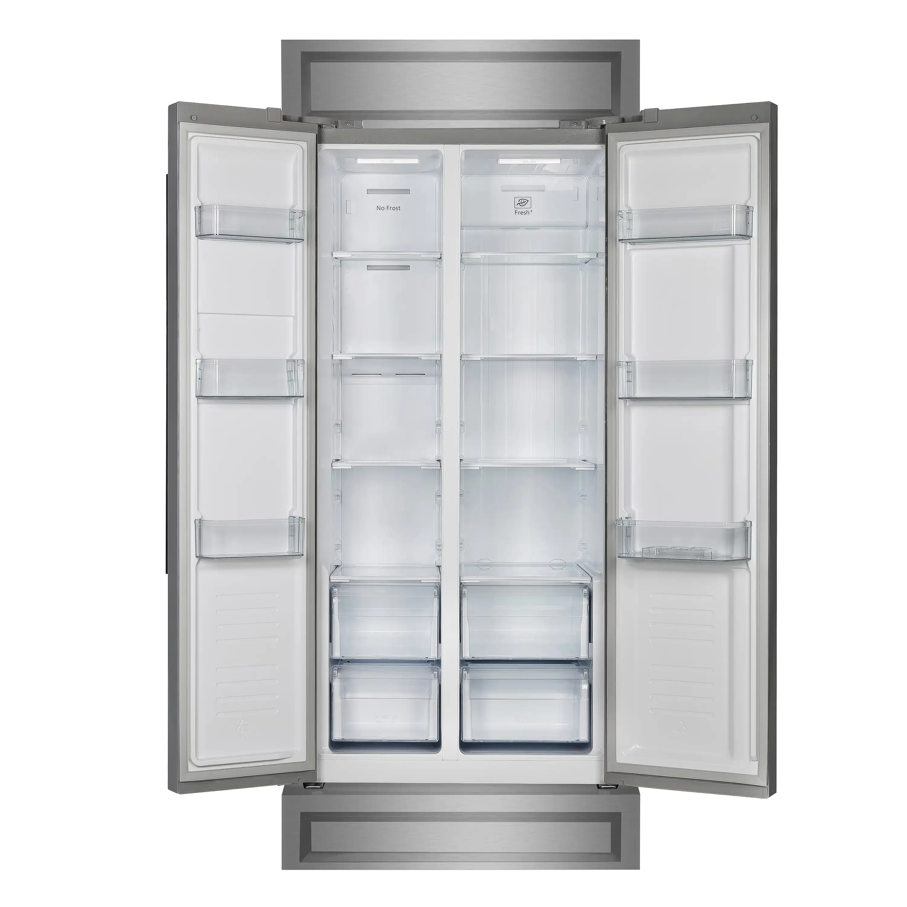 Forno Salerno 33-Inch 15.6 cu.ft Built-in Refrigerator with Modern Decorative Grille in Stainless Steel (FFRBI1805-37MG) - Image 4