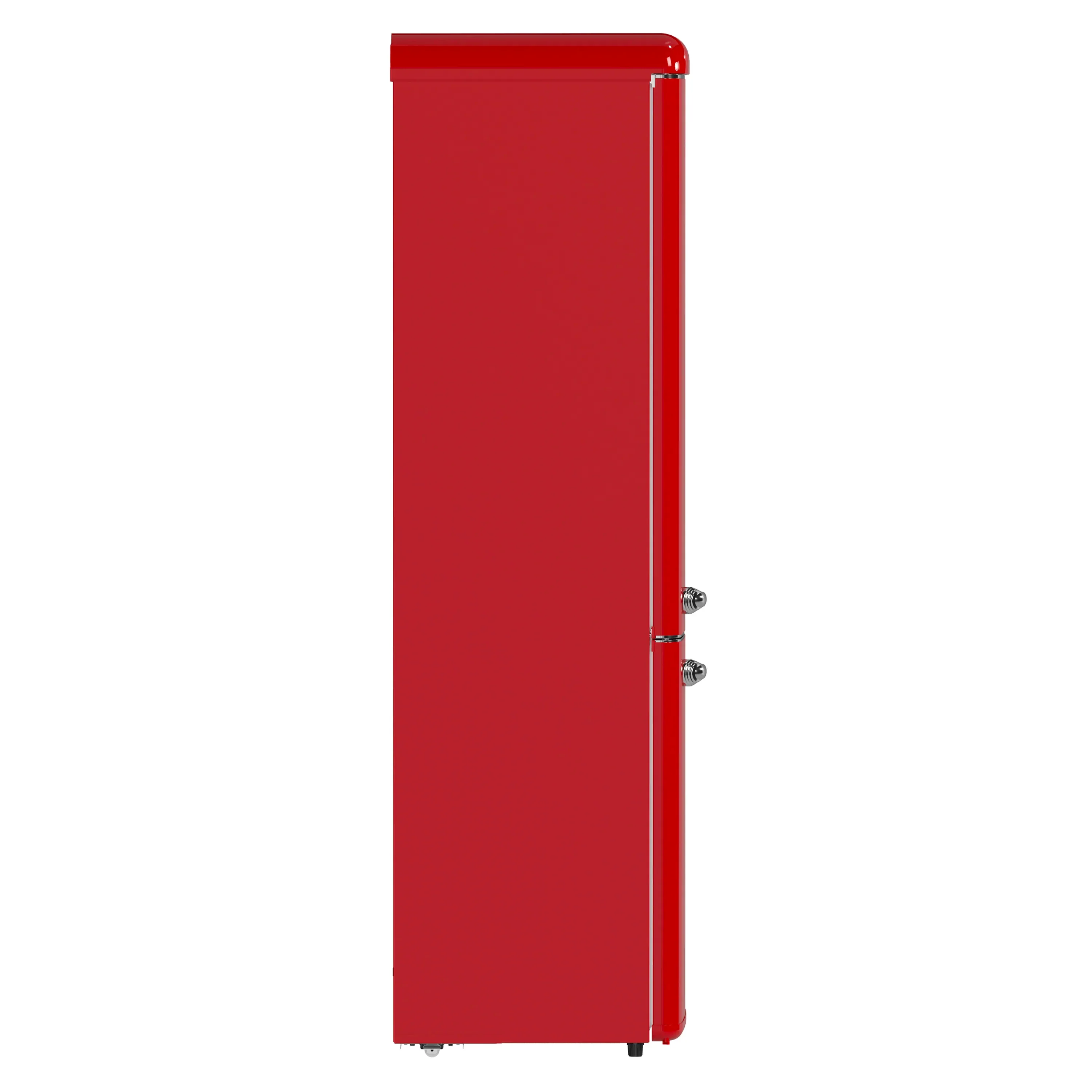 Forno Storico 22-Inch 9 Cu.Ft. Retro Bottom Freezer Refrigerator in Red with Copper-Tone Handle (FFFFD1745-22RED) - Image 3