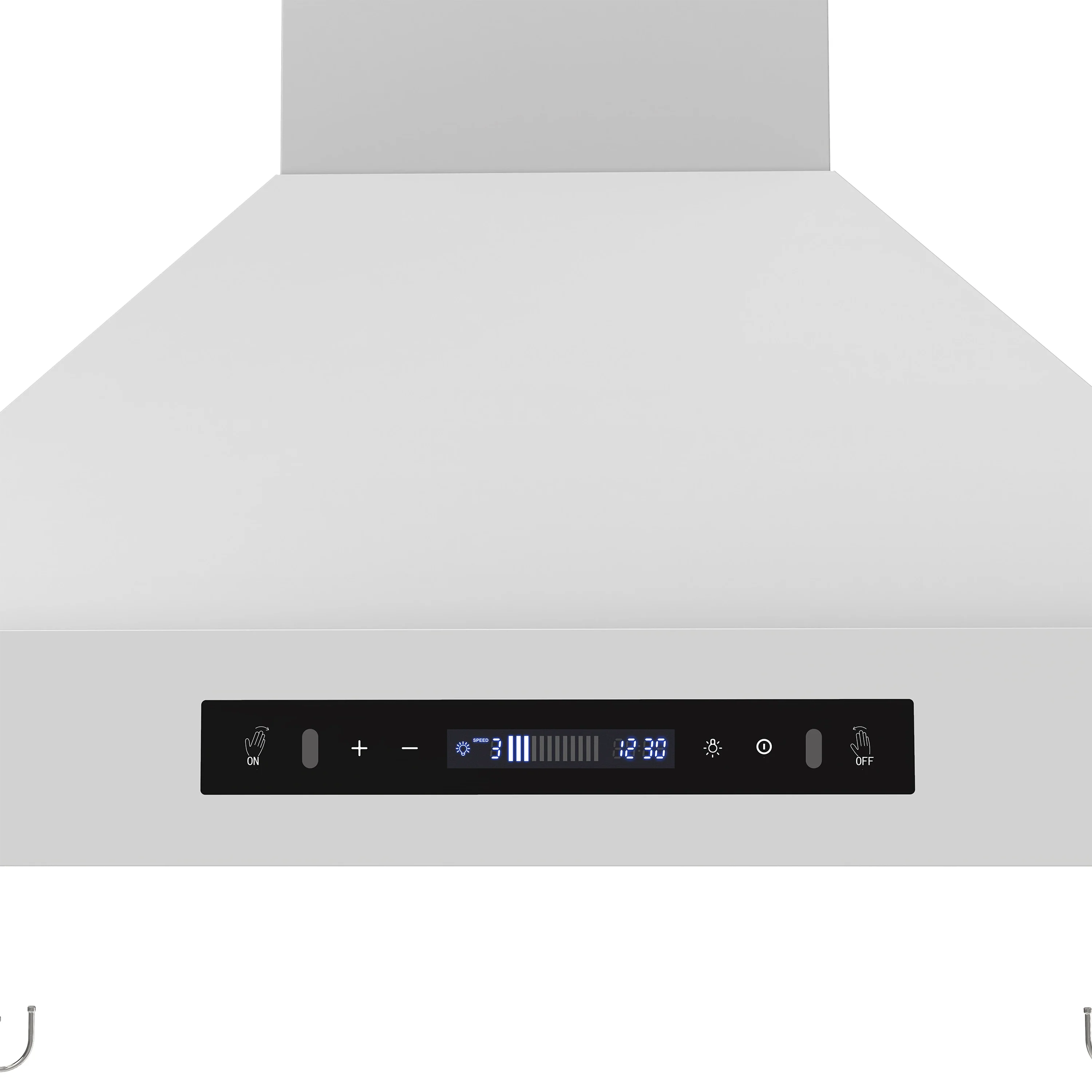 Forno Venezia 30-Inch Wall-Mounted Range Hood in White with Antique Brass Trim (FRHWM5503-30WHT) - Image 4