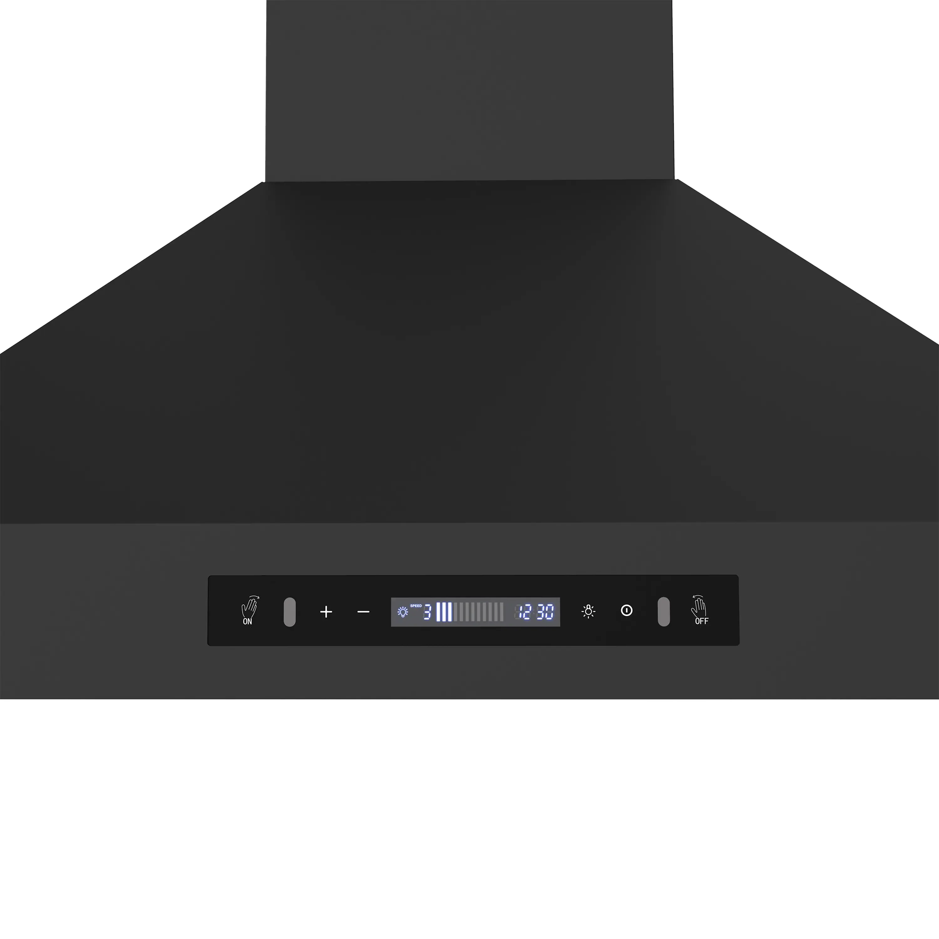 Forno Venezia 36-Inch Wall-Mounted Range Hood in Black with Antique Brass Trim (FRHWM5503-36BLK) - Image 4