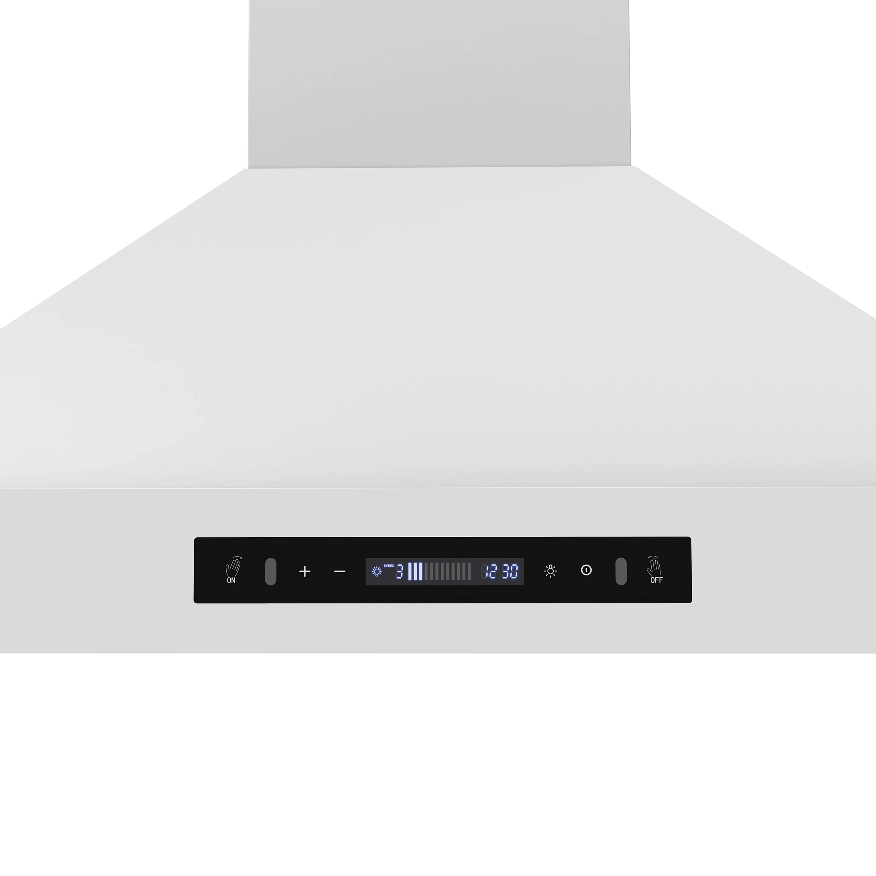 Forno Venezia 36-Inch Wall-Mounted Range Hood in White with Antique Brass Trim (FRHWM5503-36WHT) - Image 4