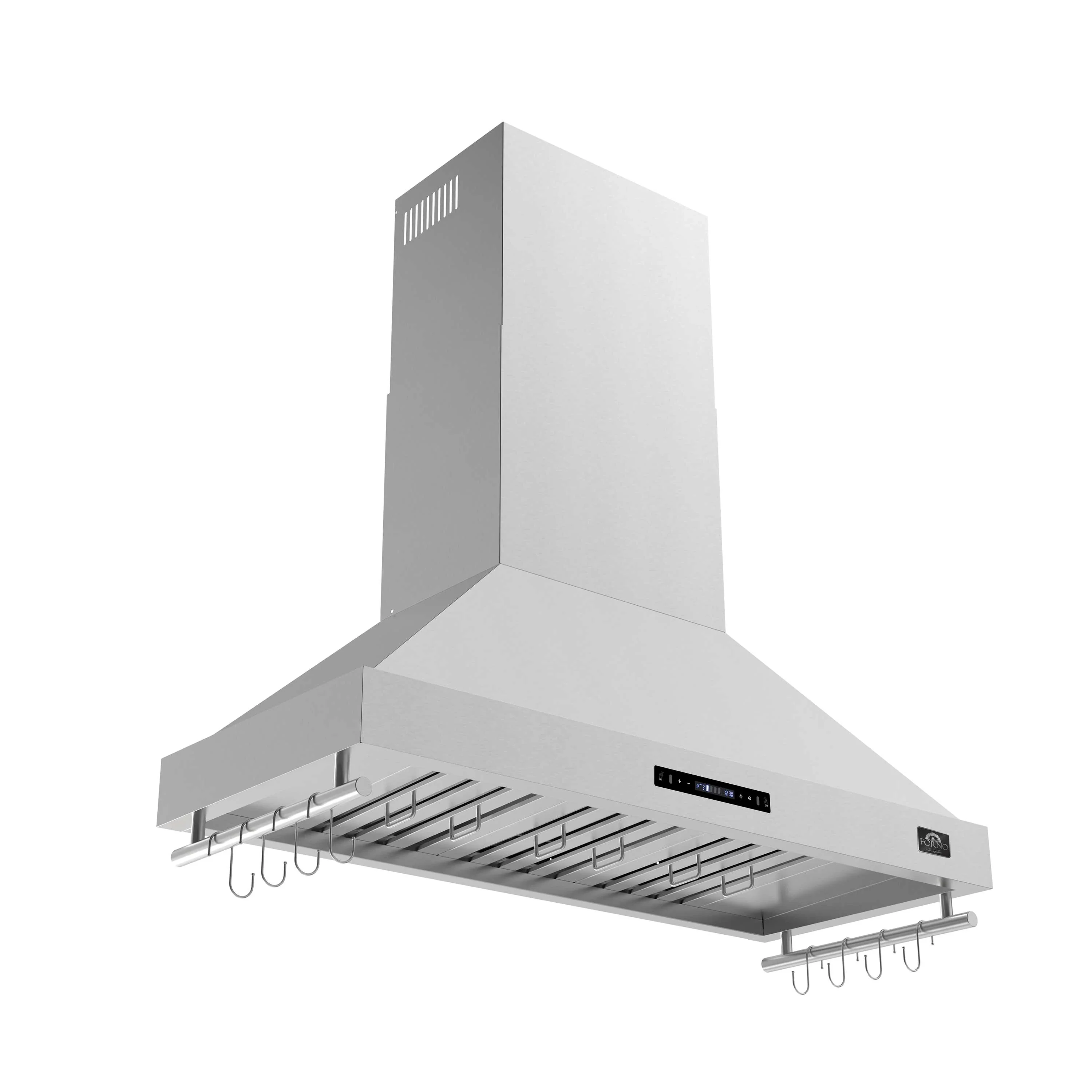 Forno Venezia 48-Inch Wall Mounted Range Hood with Touch Controls and Baffle Filters in Stainless Steel (FRHWM5503-48) - Image 2