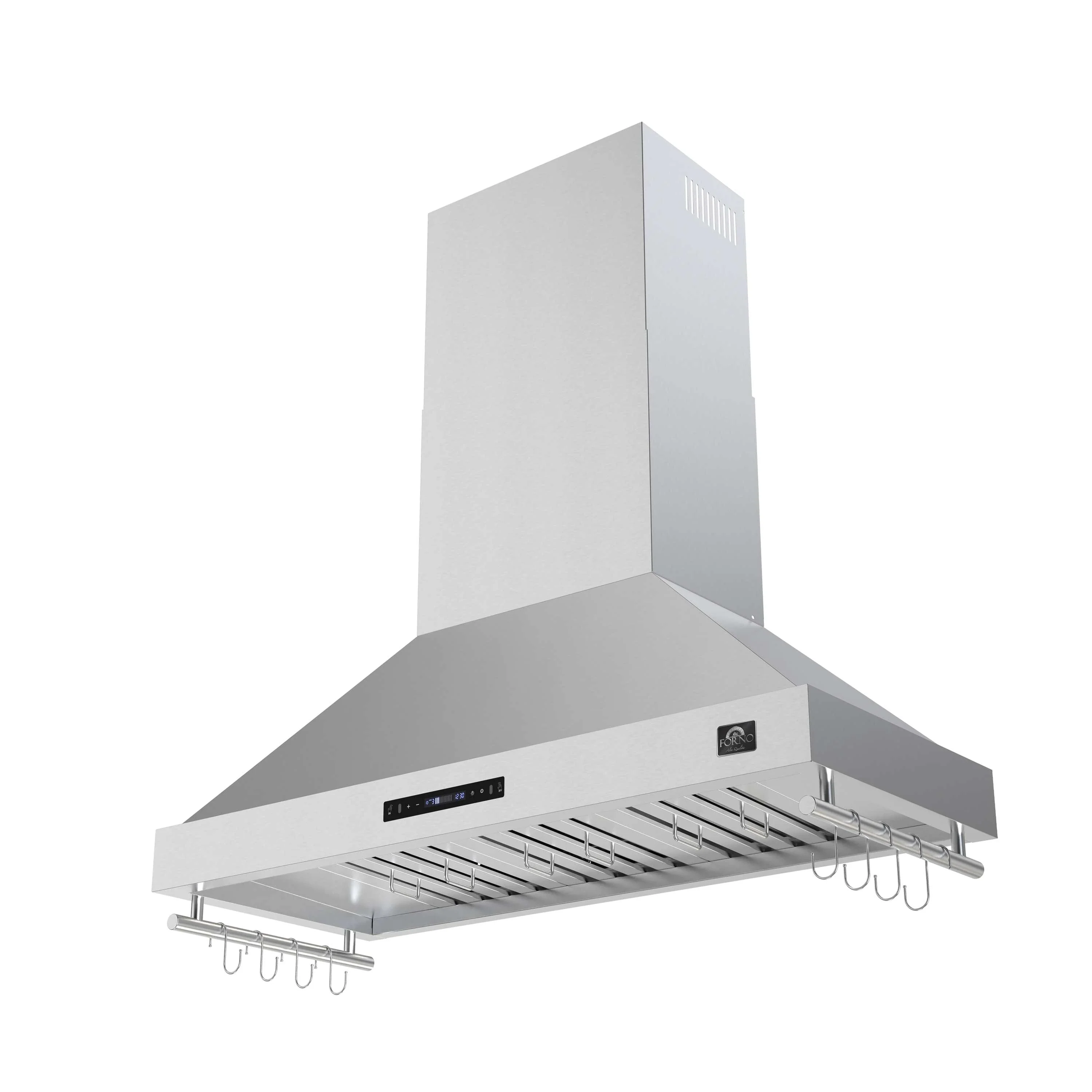 Forno Venezia 48-Inch Wall Mounted Range Hood with Touch Controls and Baffle Filters in Stainless Steel (FRHWM5503-48) - Image 3