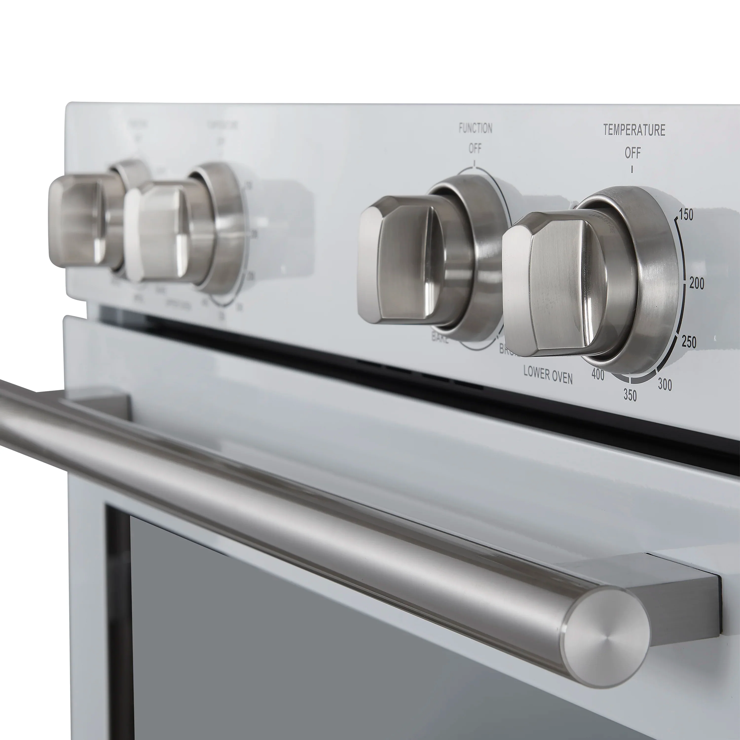 Forno Vomero 30-Inch Double Wall Oven with 10 cu.ft Total Capacity in White with Stainless Steel Handle (FBOEL1324-30WHT) - Image 7