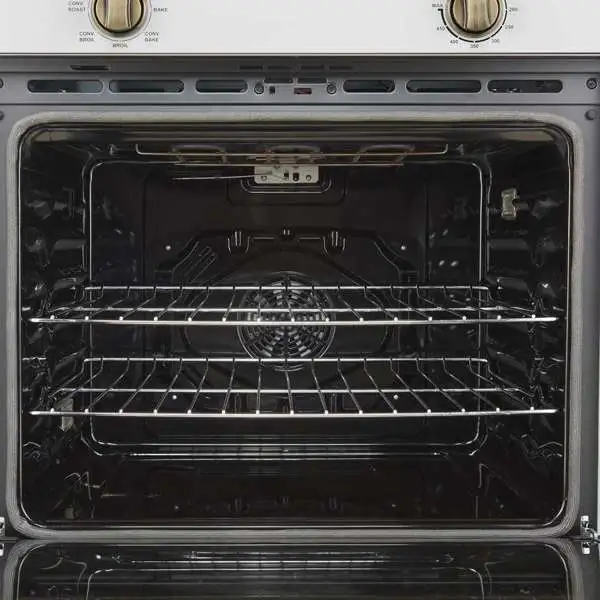 Forno Vomero 30-Inch Wall Oven with 5 cu.ft Total Capacity in White with Antique Brass Handle (FBOEL1370-30WHT) - Image 5