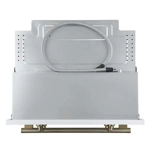 Forno Vomero 30-Inch Wall Oven with 5 cu.ft Total Capacity in White with Antique Brass Handle (FBOEL1370-30WHT) - Image 7