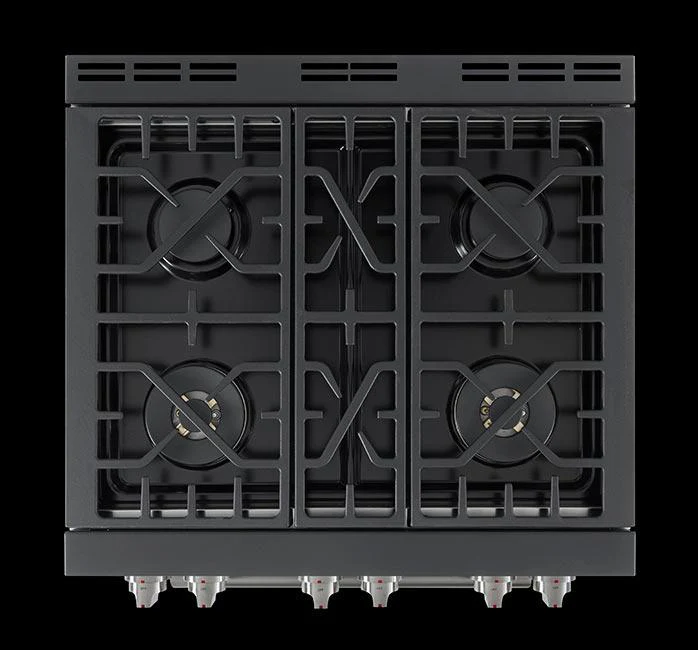 Forza 4-Piece Appliance Package - 30-Inch Gas Range, Pro-Style Range Hood, 24-Inch Dishwasher in Stainless Steel and Refrigerator in Stainless Steel - Image 4