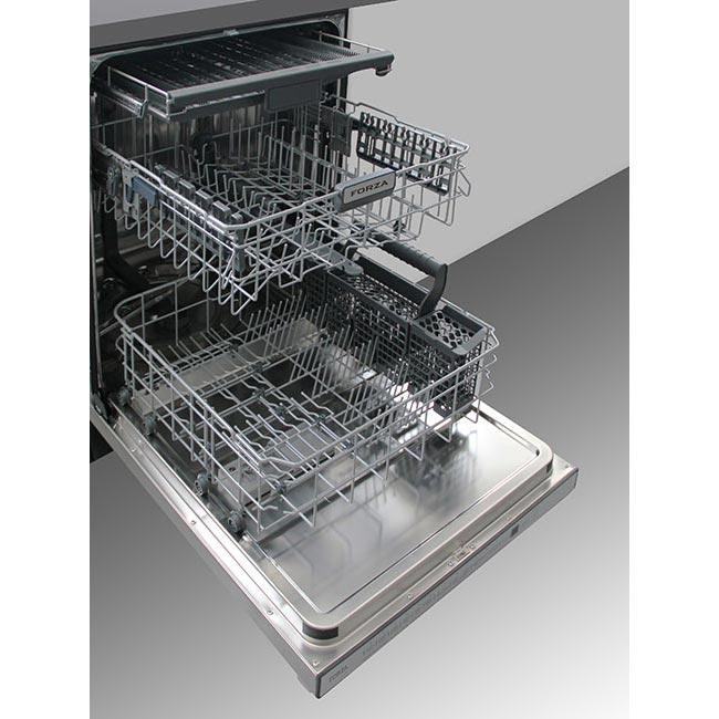 Forza 3-Piece Appliance Package - 48-Inch Dual Fuel Range, Pro-Style Range Hood, and 24-Inch Dishwasher in Stainless Steel - Image 12