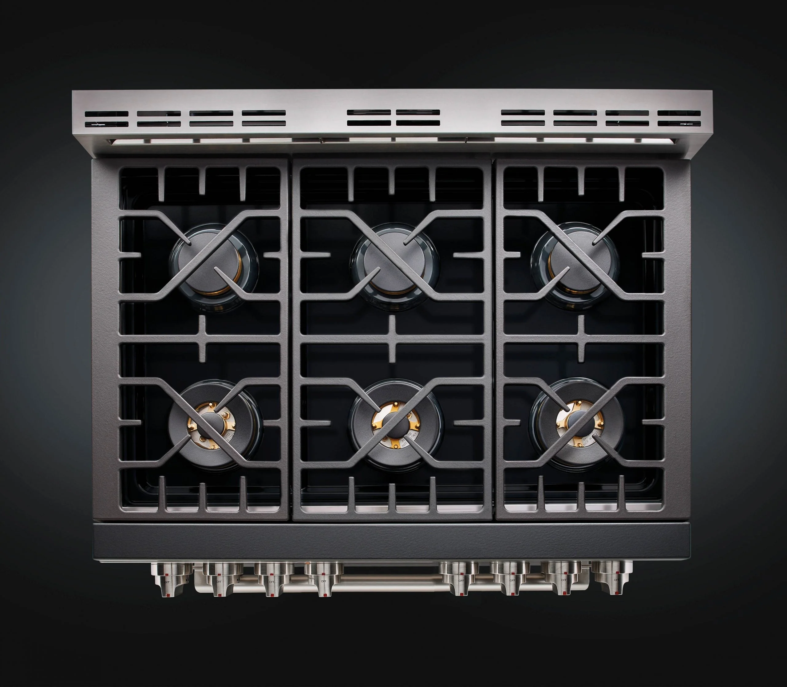 Forza 36-Inch Professional Dual Fuel Range in Radicale Red (FR366DF-R) - Image 2