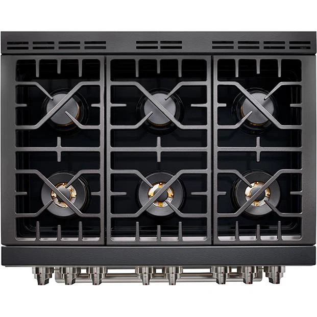 Forza 4-Piece Appliance Package - 36-Inch Gas Range, Pro-Style Range Hood, 24-Inch Dishwasher and Refrigerator in Stainless Steel - Image 11