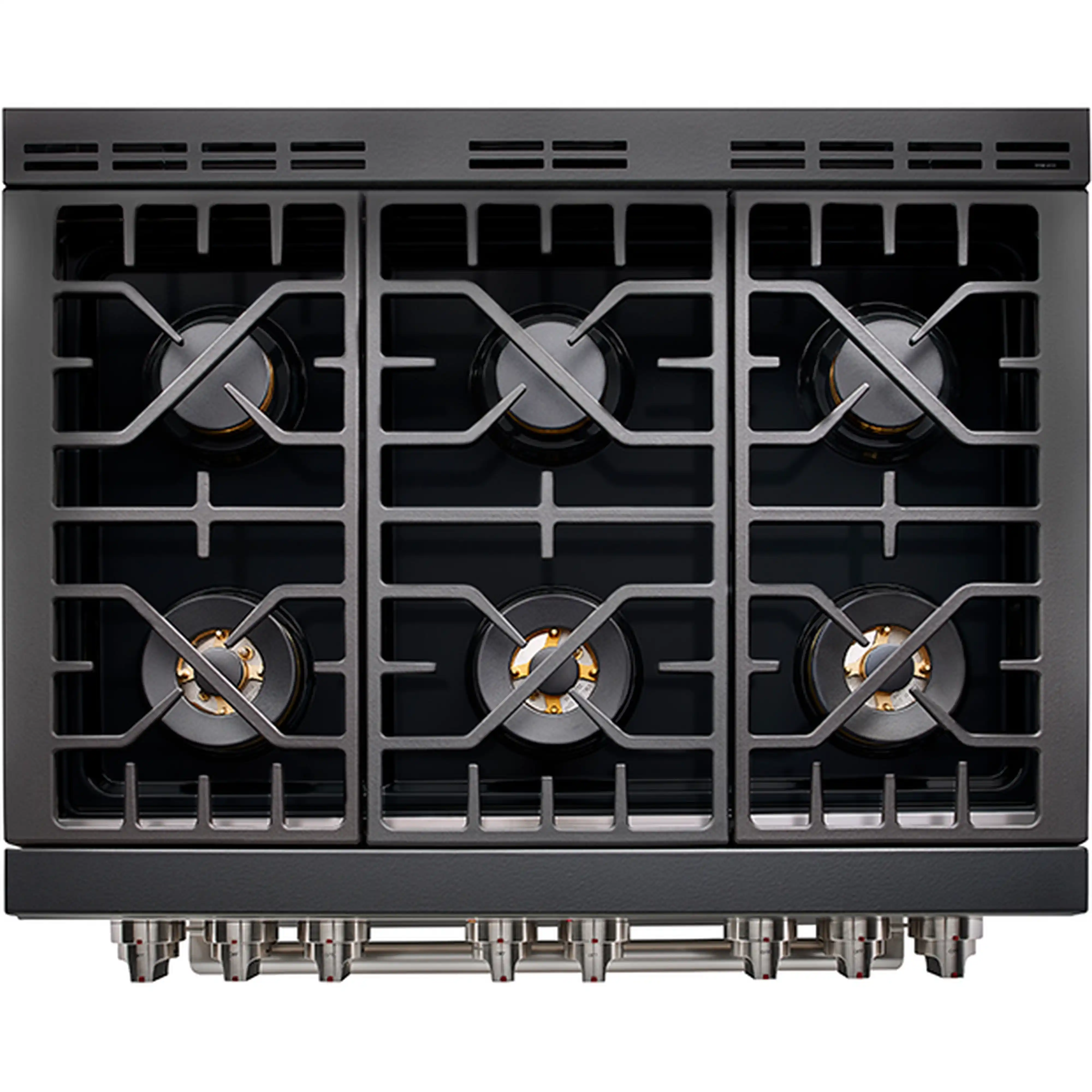 Forza 4-Piece Appliance Package - 36-Inch Gas Range, Under Cabinet Range Hood, 24-Inch Dishwasher and Refrigerator in Stainless Steel - Image 4