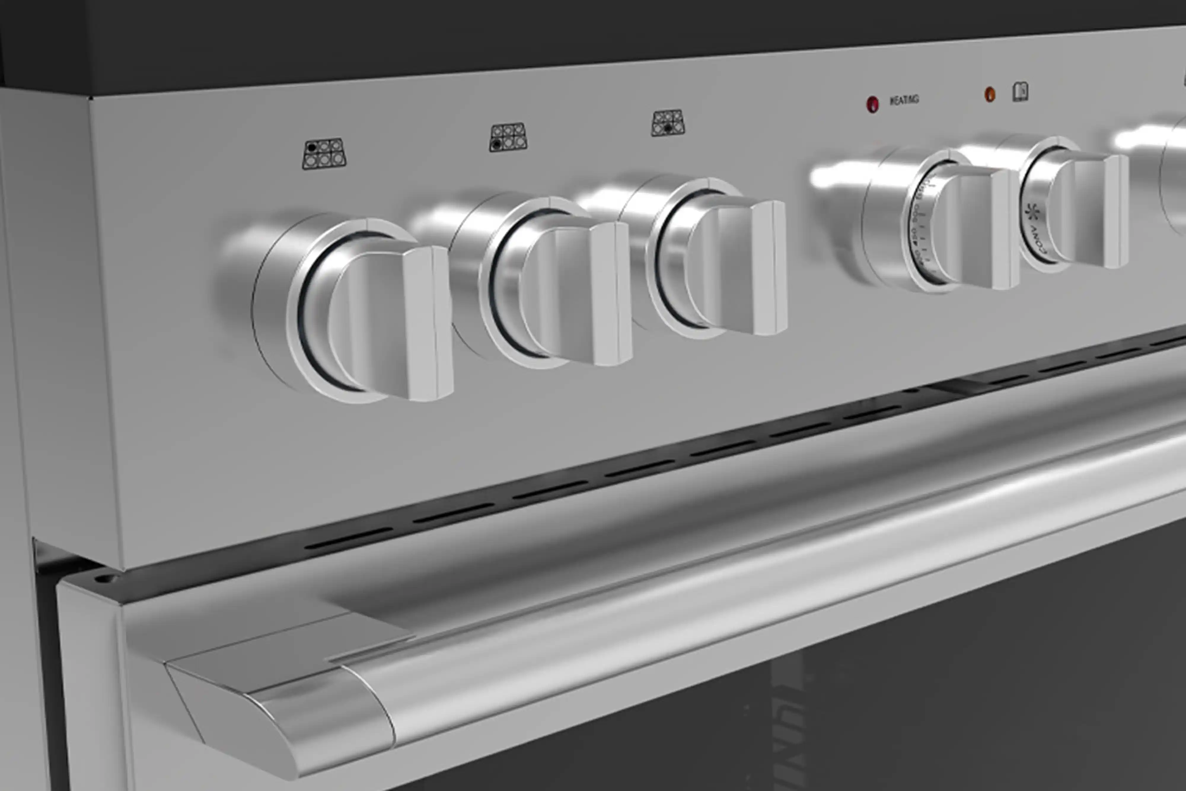 Forza 4-Piece Appliance Package - 36-Inch Gas Range, Under Cabinet Range Hood, 24-Inch Dishwasher and Refrigerator in Stainless Steel - Image 5