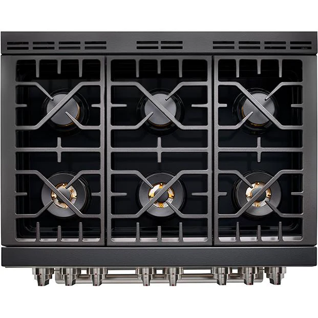 Forza 4-Piece Appliance Package - 36-Inch Gas Range, Under Cabinet Range Hood, 24-Inch Dishwasher and Refrigerator in Stainless Steel - Image 11