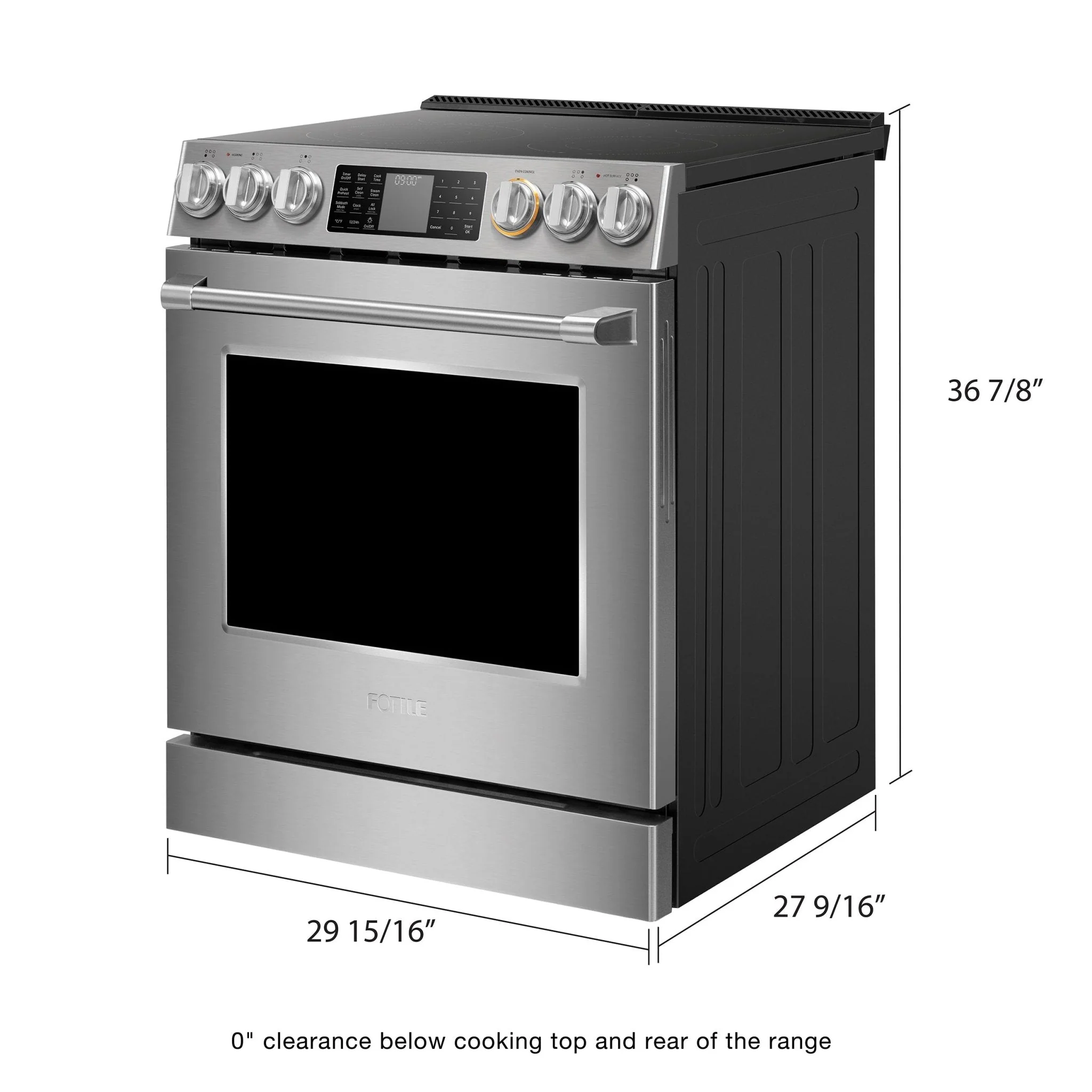 Fotile FreshBake™ 30-Inch Slide-In Electric Range in Stainless Steel (RES30552) - Image 4