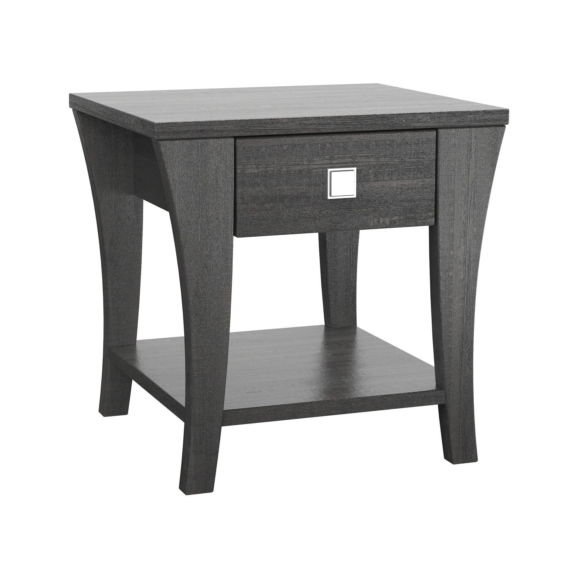 Parrot Uncle Furniture of America Amity End Table, Gray (CM4085E-PU) - Image 10