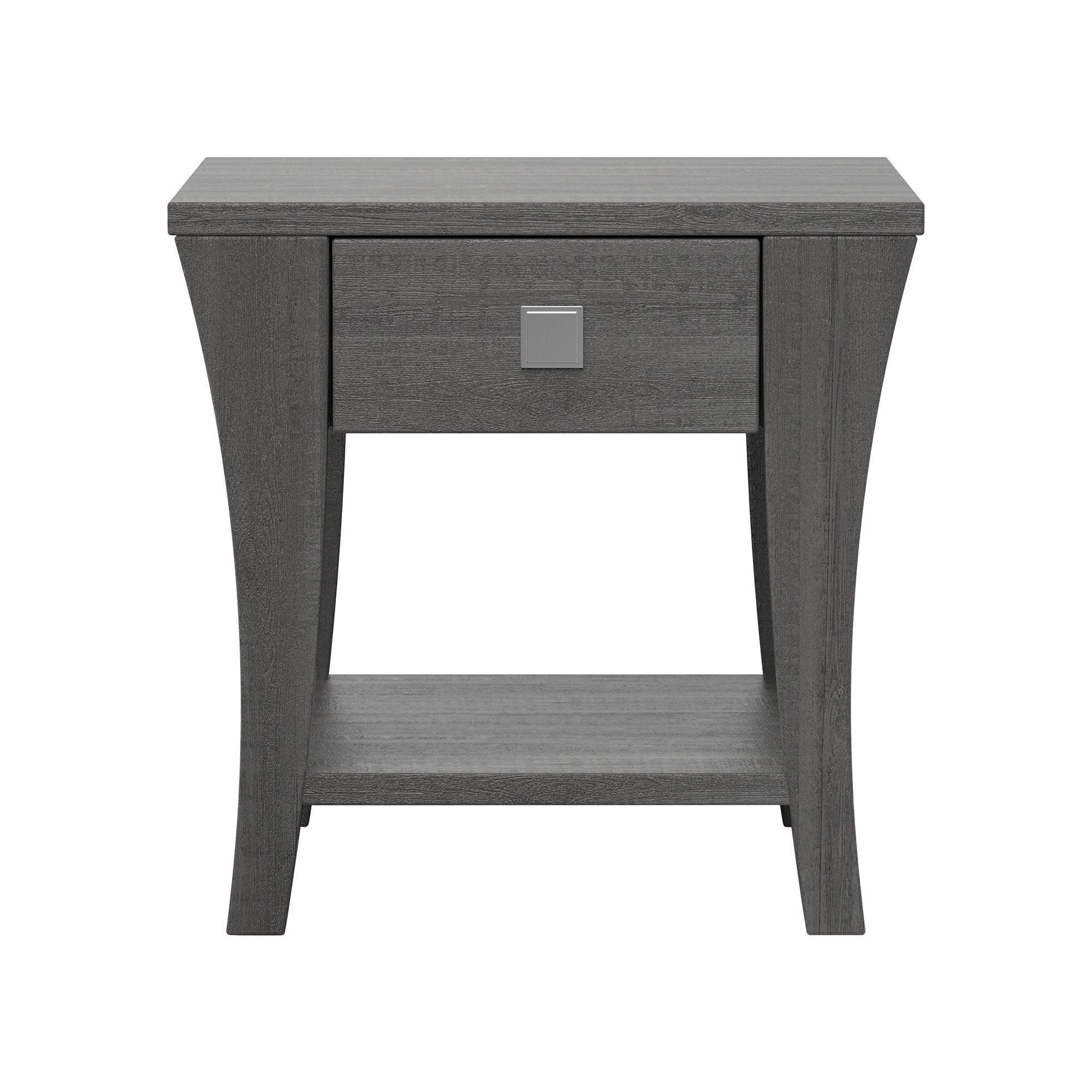 Parrot Uncle Furniture of America Amity End Table, Gray (CM4085E-PU) - Image 3