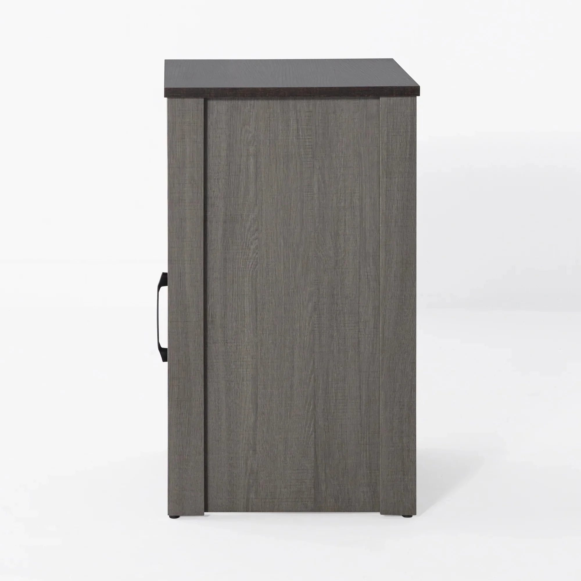 Parrot Uncle Furniture of America Farmhouse Grey 16-Inch Side Table with Barn Door and Open Shelf (SL-AC4002-PU) - Image 11