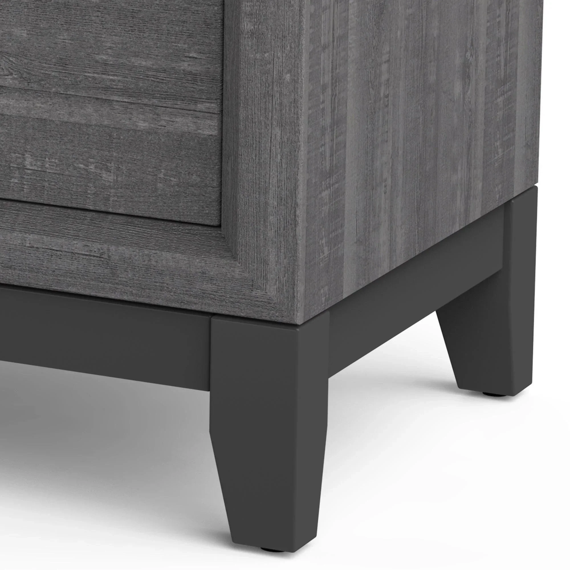 Parrot Uncle Furniture of America Lucien 23" Modern Wood Nightstand with 2 Drawers - Image 3