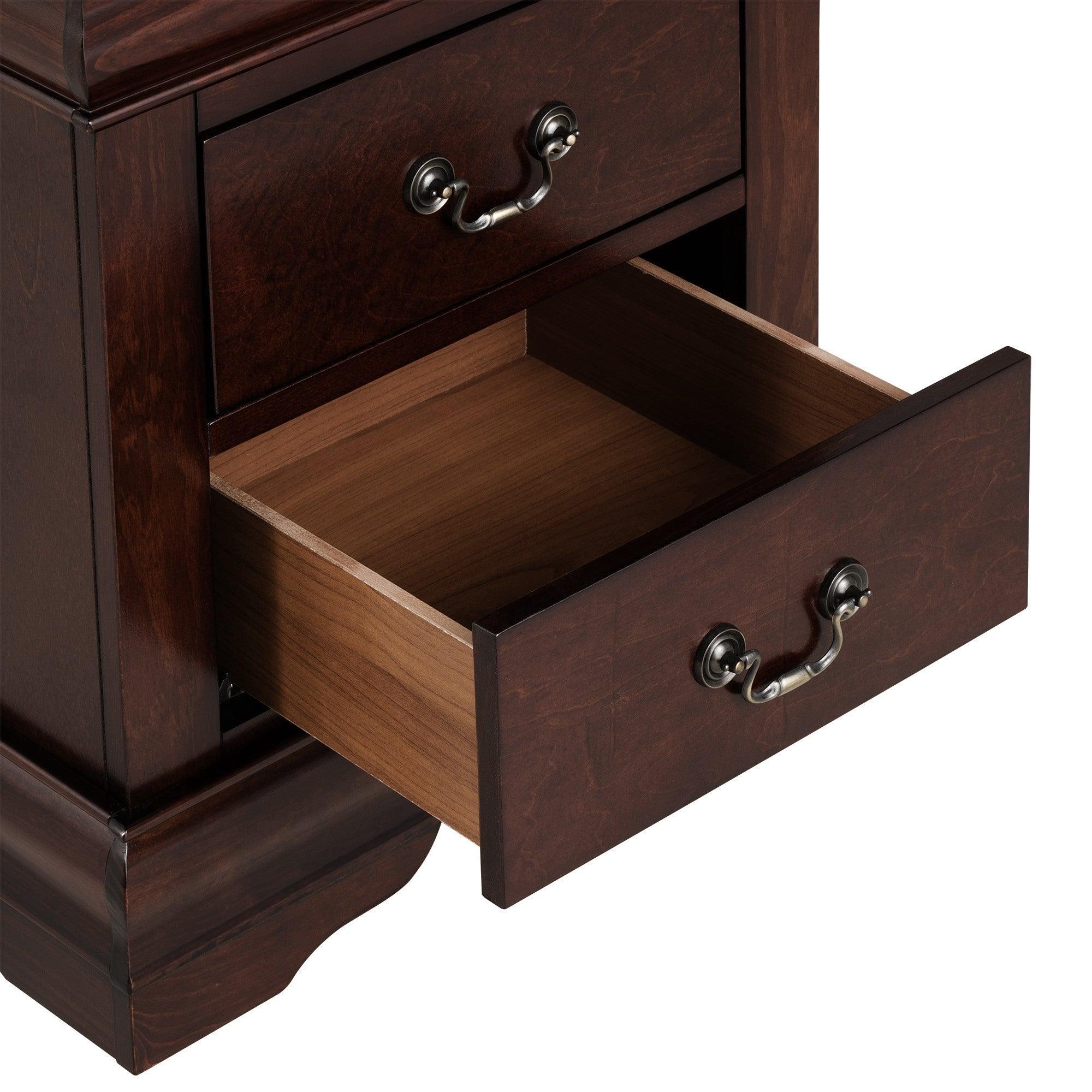 Parrot Uncle Furniture of America Night Stand Louis Philippe - Image 16