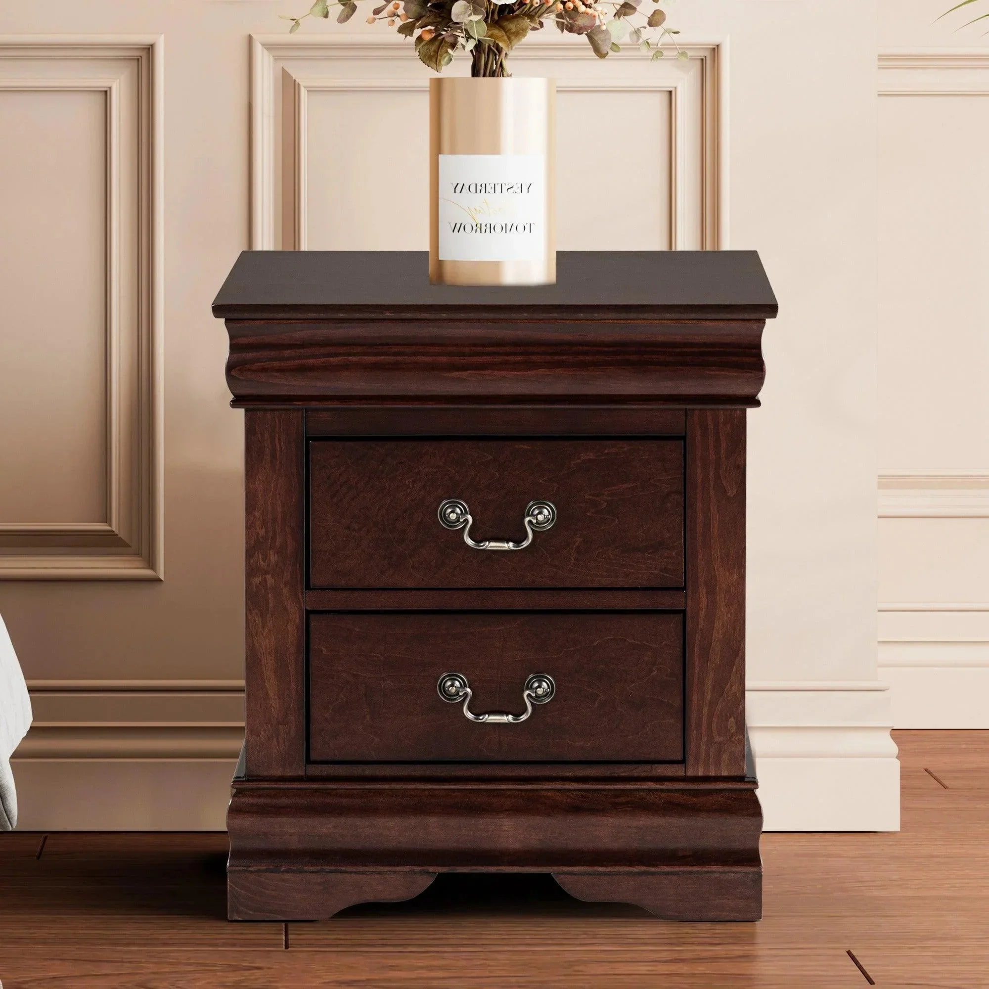 Parrot Uncle Furniture of America Night Stand Louis Philippe - Image 18