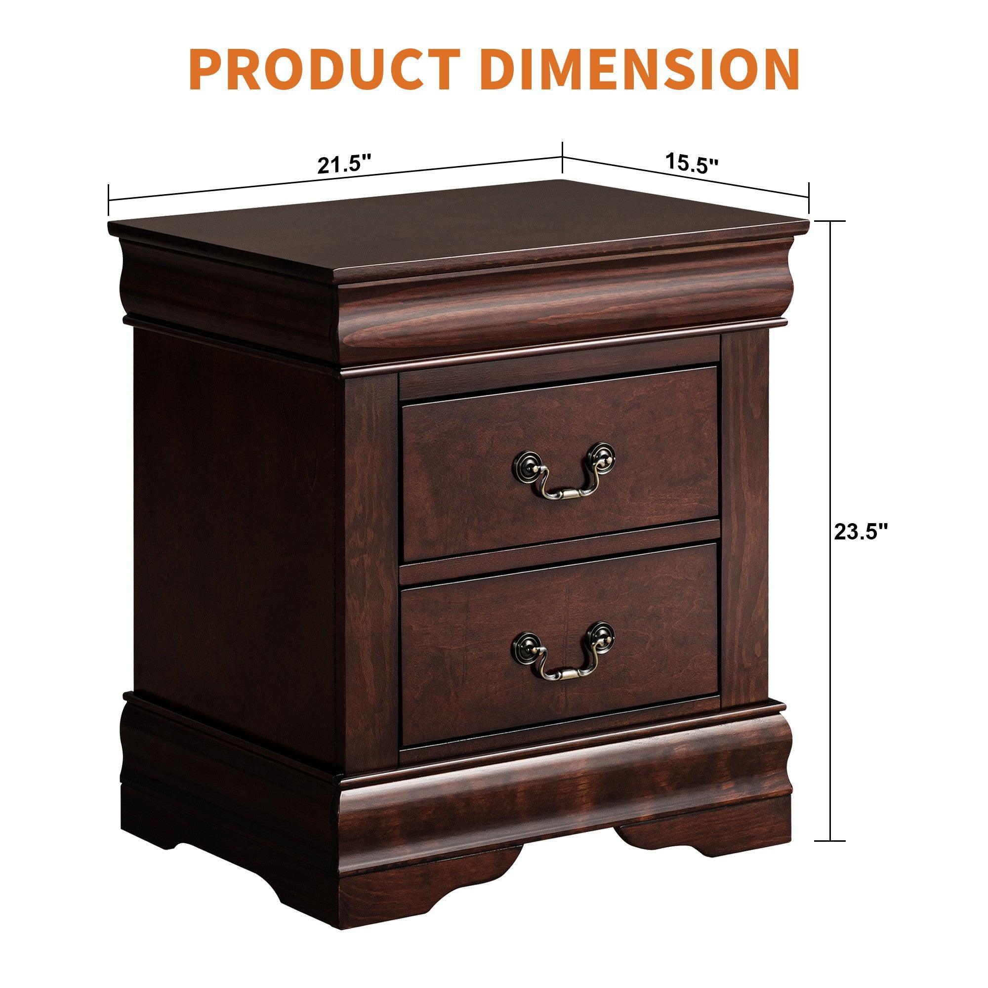Parrot Uncle Furniture of America Night Stand Louis Philippe - Image 21