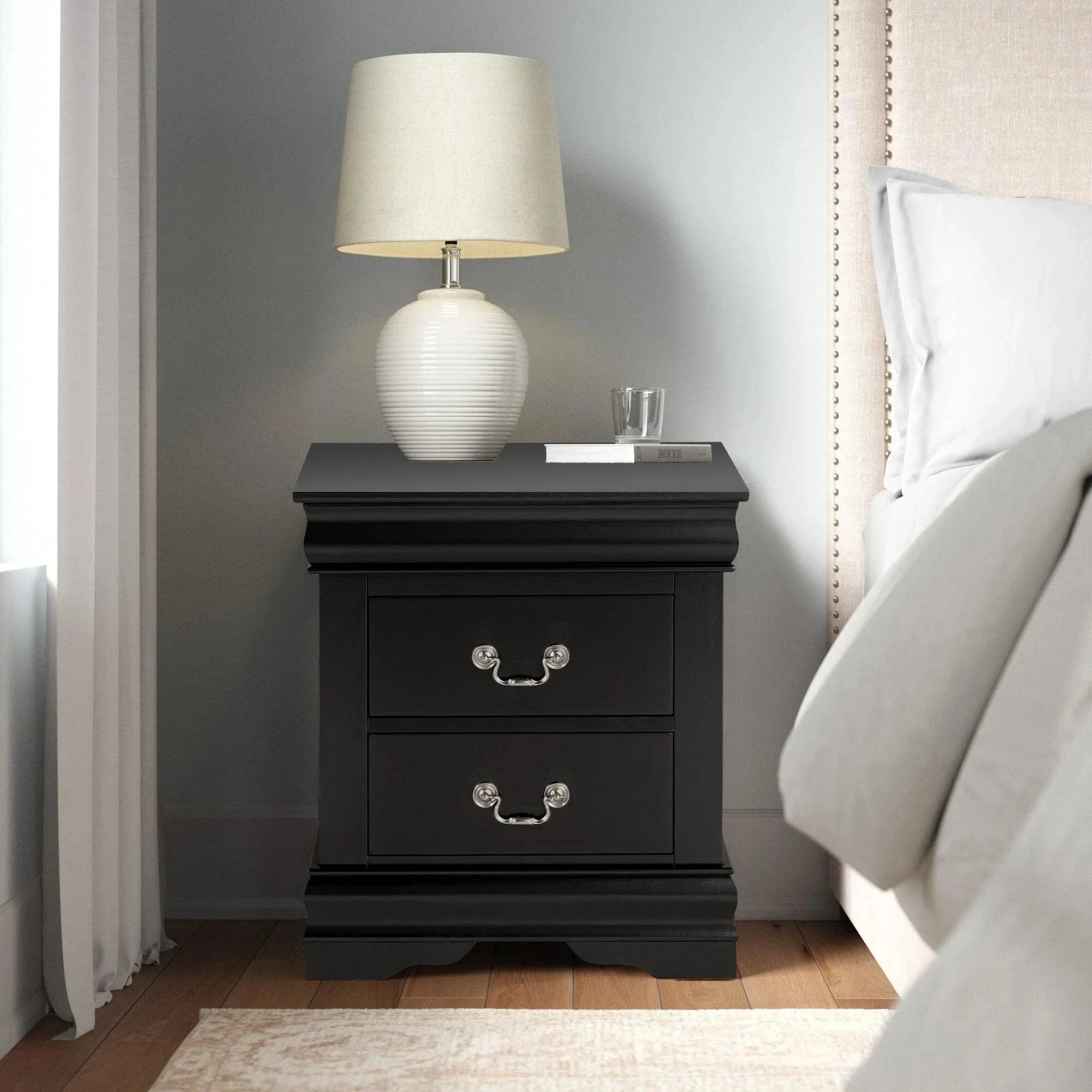 Parrot Uncle Furniture of America Night Stand Louis Philippe - Image 30