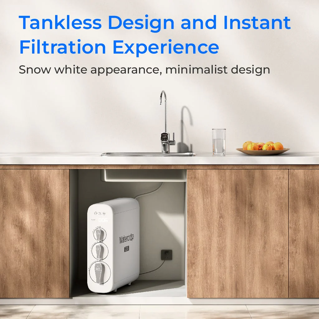Waterdrop Reverse Osmosis System, 8 Stage Tankless Reverse Osmosis Water Filter, NSF/ANSI 42 & 53 & 58 & 372 Certified, Under Sink RO System, 2:1 Pure to Drain, Smart LED Faucet (WD-G3P600) - Image 9