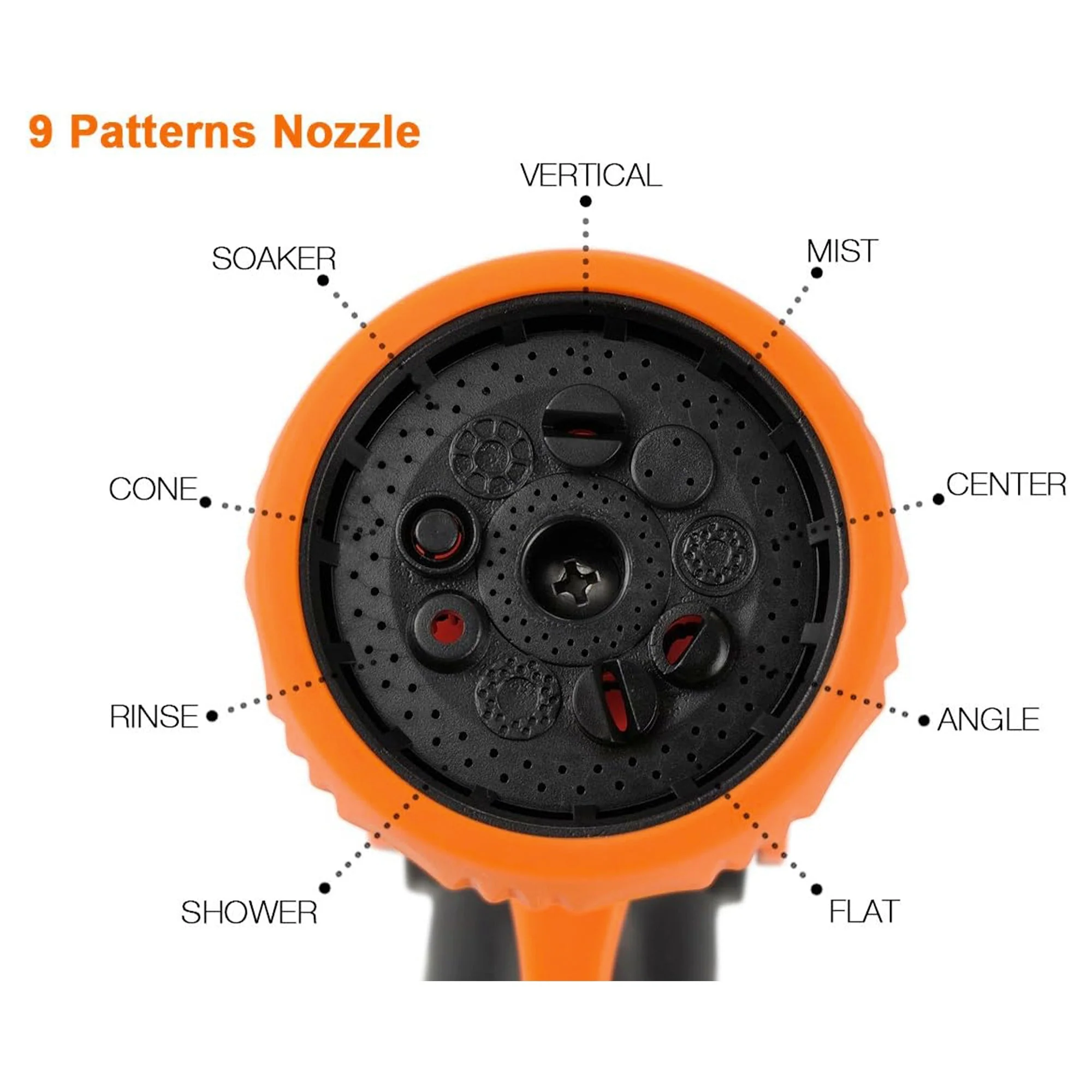 Giraffe Tools Garden Hose Nozzle with 9 Water Patterns (SG-WN9AM) - Image 4
