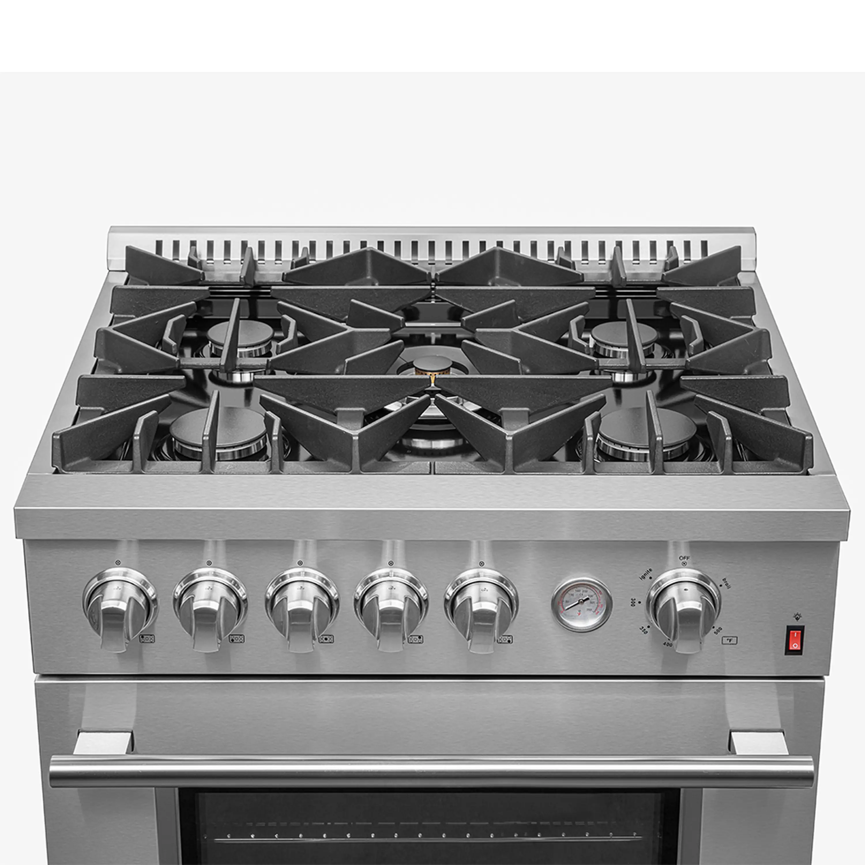 Forno Giovanni 30-inch Gas Range with 5 Gas Burners, 4.32 cu.ft. Convection Gas Oven with Temperature Gauge in Stainless Steel (FFSGS6274-30) - Image 10