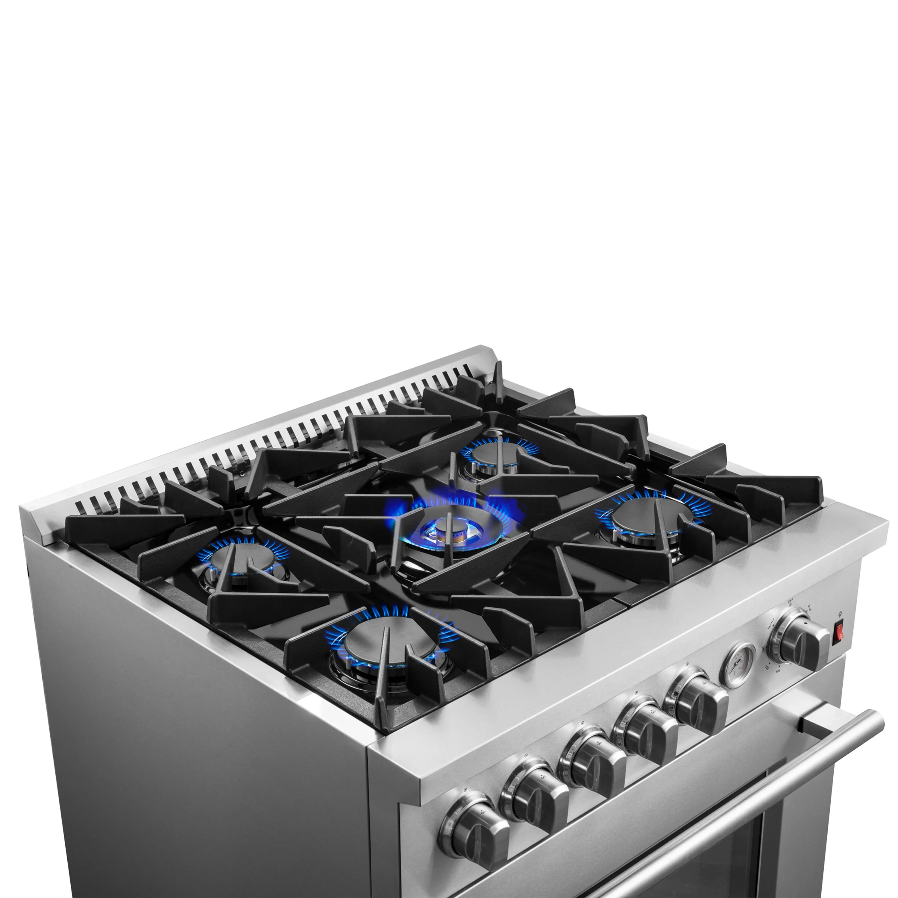Forno Giovanni 30-inch Gas Range with 5 Gas Burners, 4.32 cu.ft. Convection Gas Oven with Temperature Gauge in Stainless Steel (FFSGS6274-30) - Image 12