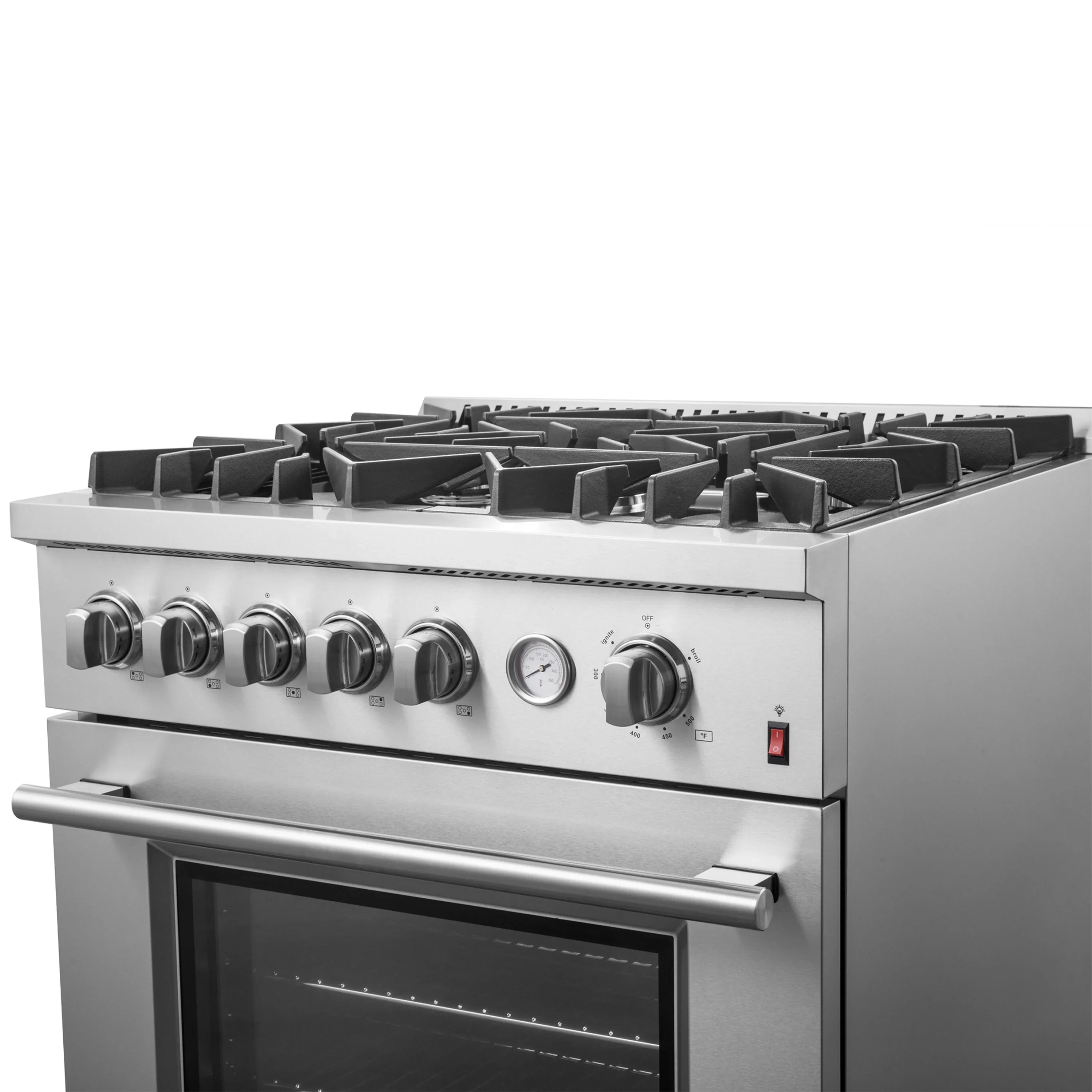 Forno Giovanni 30-inch Gas Range with 5 Gas Burners, 4.32 cu.ft. Convection Gas Oven with Temperature Gauge in Stainless Steel (FFSGS6274-30) - Image 14