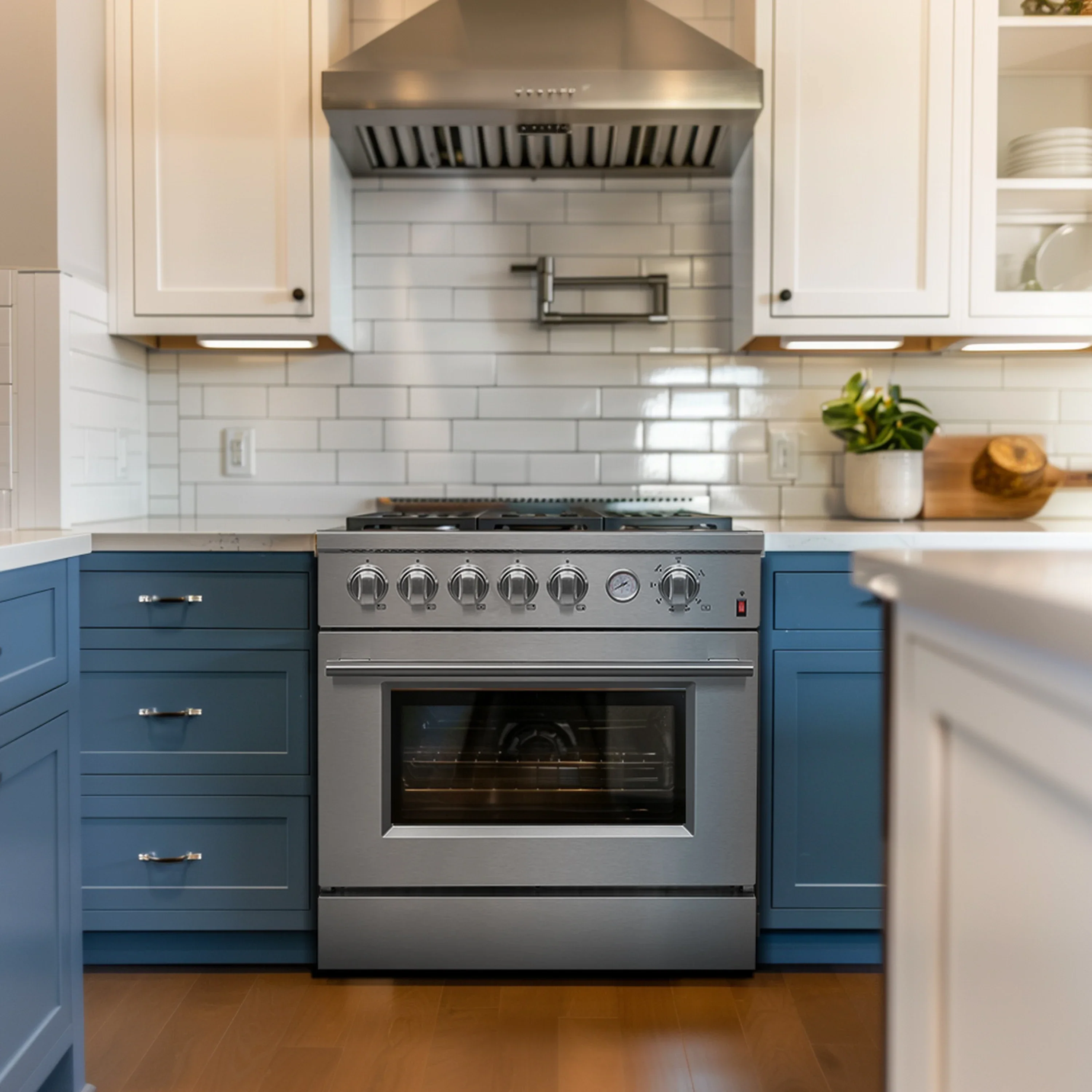 Forno Giovanni 30-inch Gas Range with 5 Gas Burners, 4.32 cu.ft. Convection Gas Oven with Temperature Gauge in Stainless Steel (FFSGS6274-30) - Image 3