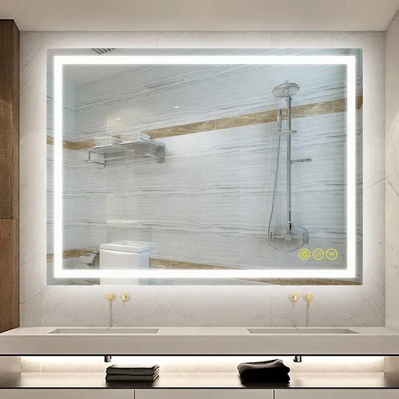 Parrot Uncle GlareGuard Anti-Fog Bathroom Led Mirror Backlit Illuminated Mirror Touch Switch Dimmable - Image 2