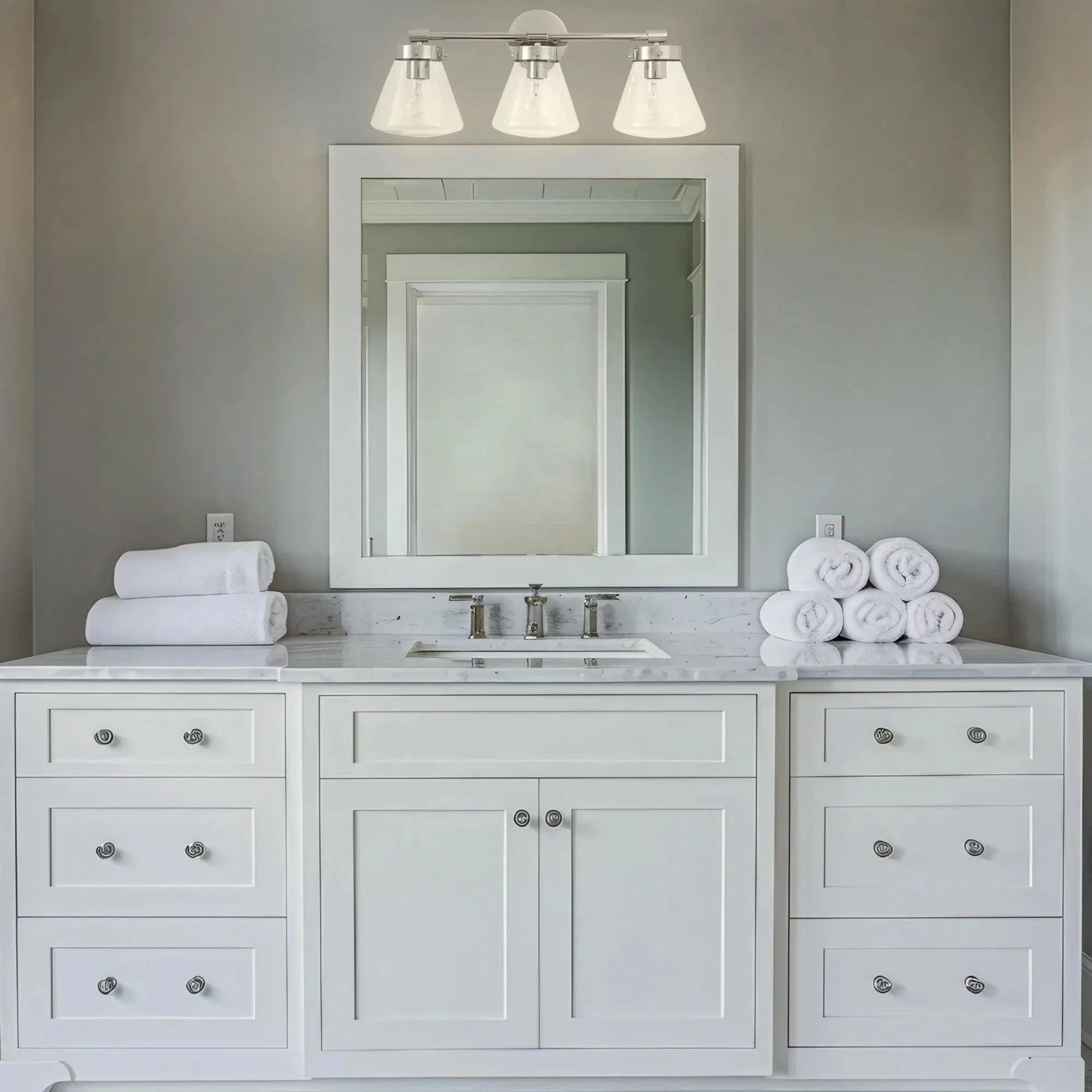 Parrot Uncle Gleam Modern 3-Light Dimmable Vanity Light - Image 7