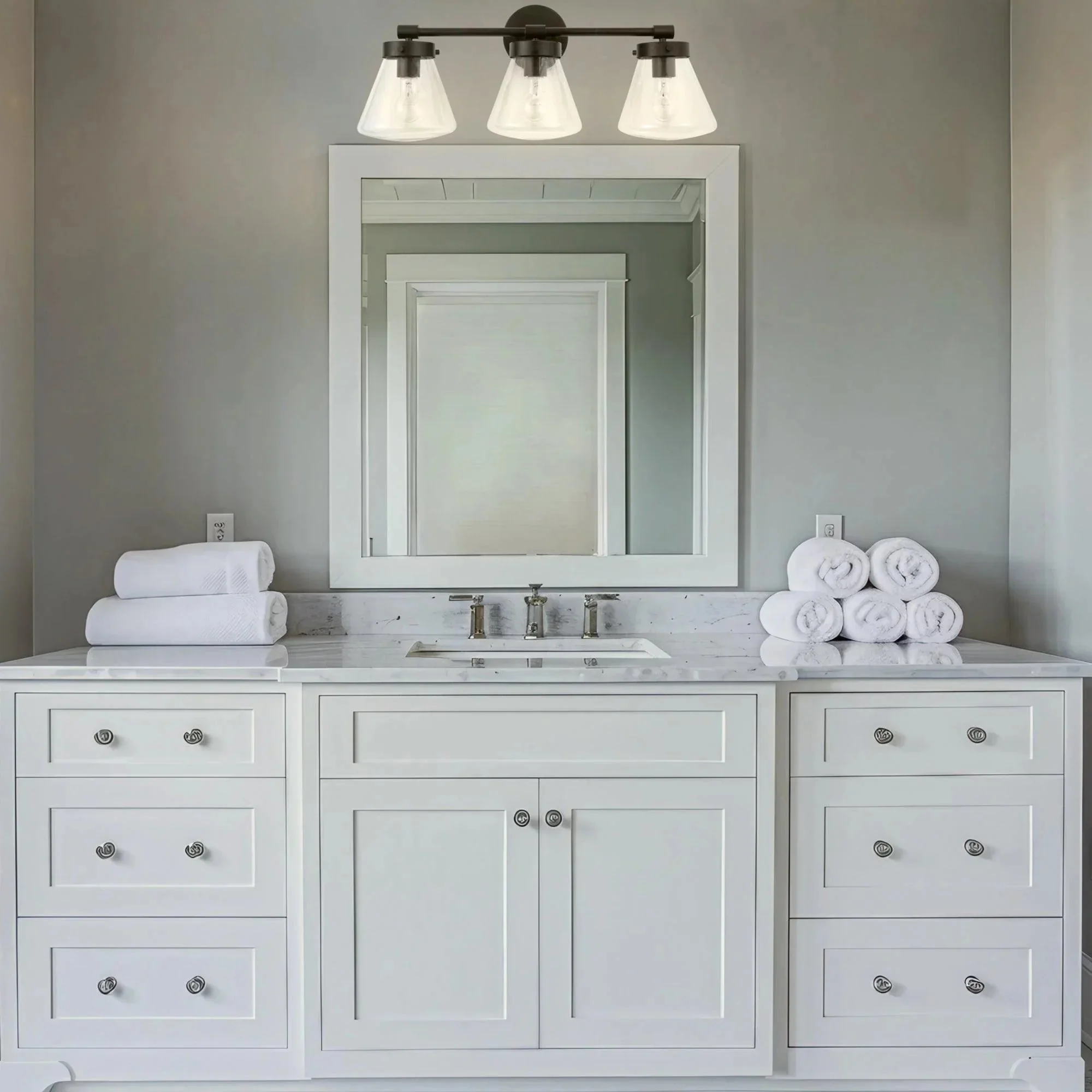 Parrot Uncle Gleam Modern 3-Light Dimmable Vanity Light - Image 8