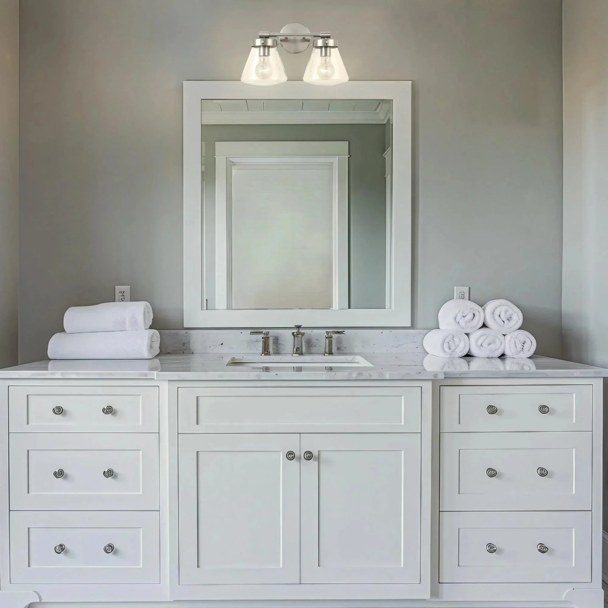 Parrot Uncle Gleam Modern Farmhouse 2-Light Vanity Light - Image 7