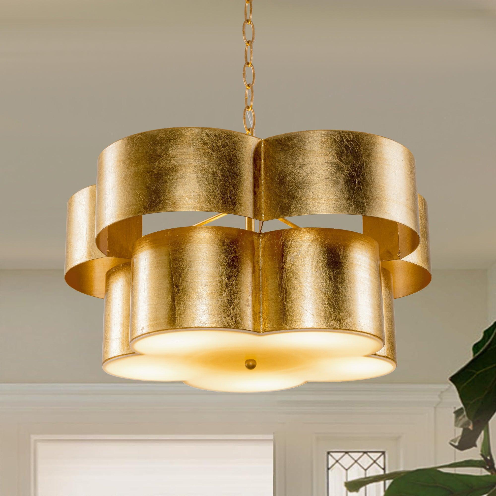 Parrot Uncle Golden 5-Light Iron Dry Rated Island Pendant Lighting (BBW9745-5) - Image 3