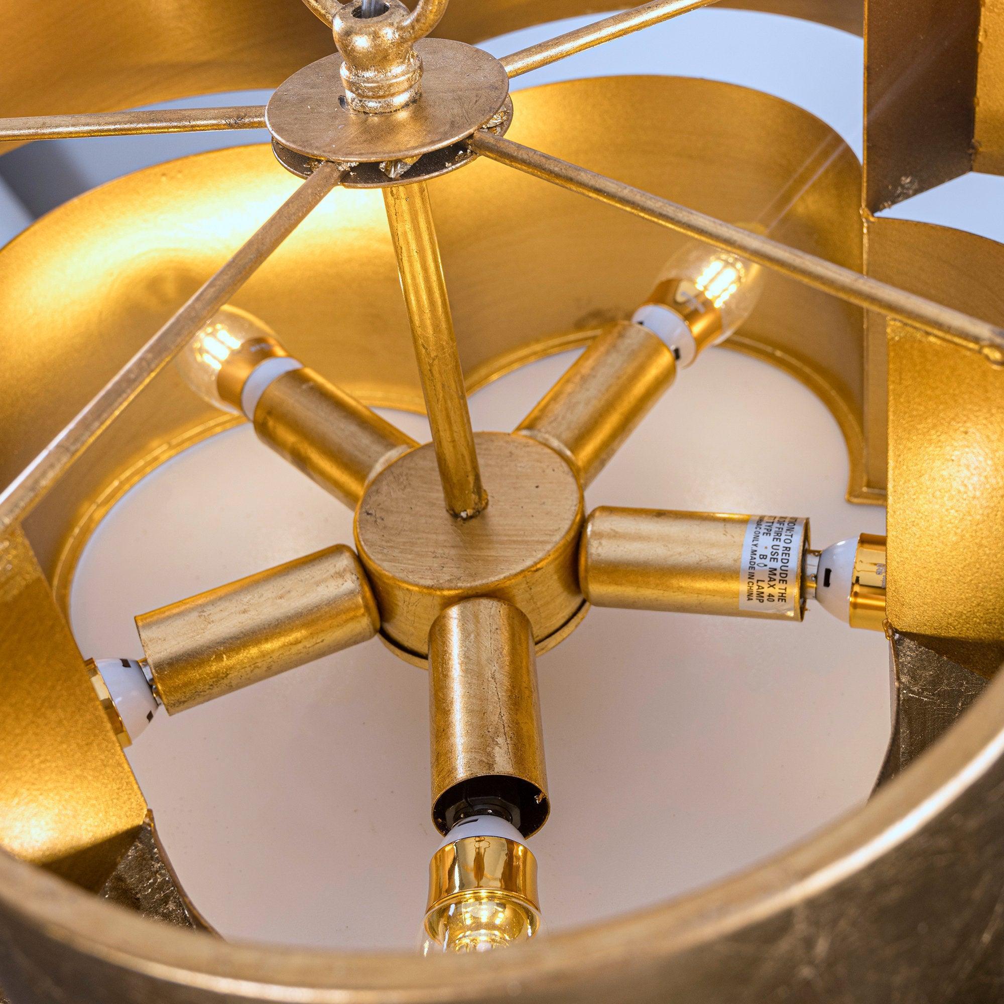 Parrot Uncle Golden 5-Light Iron Dry Rated Island Pendant Lighting (BBW9745-5) - Image 8