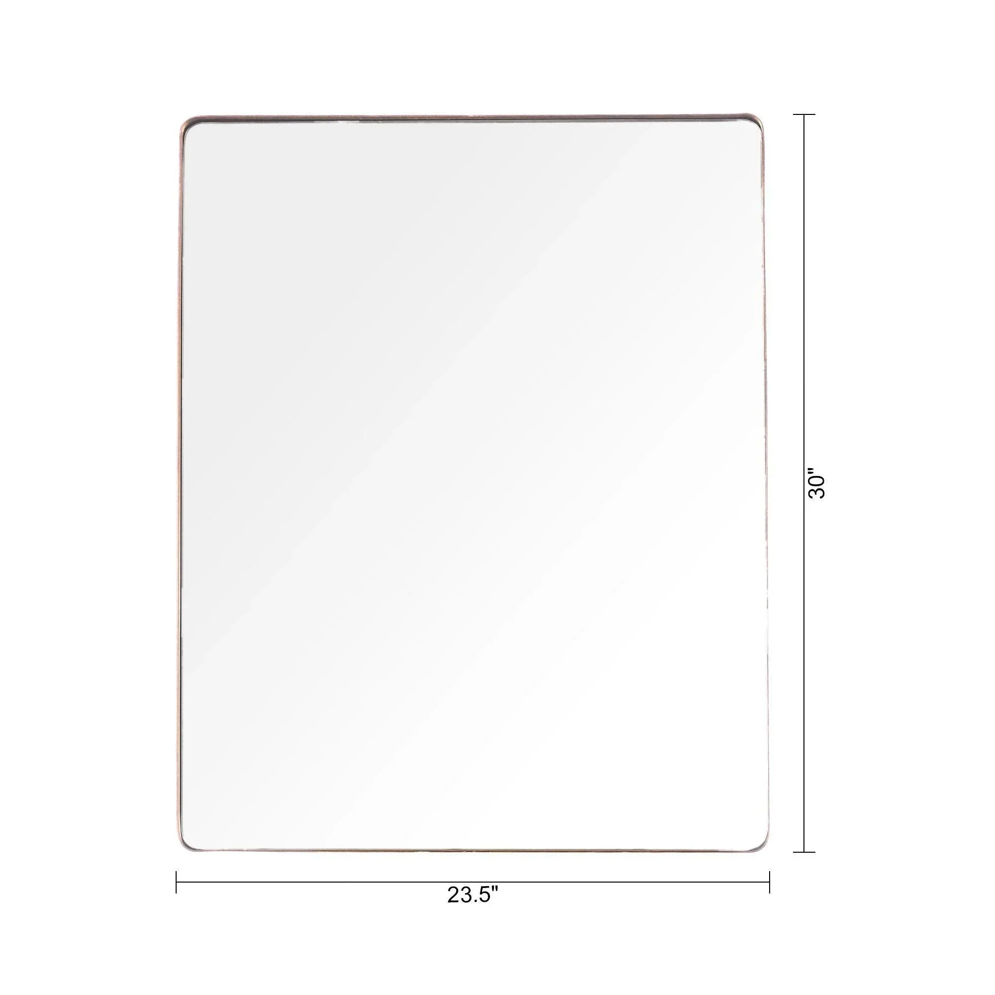 Parrot Uncle Golden Modern Square Framed Wall Mirror (PWM230308-5) - Image 7