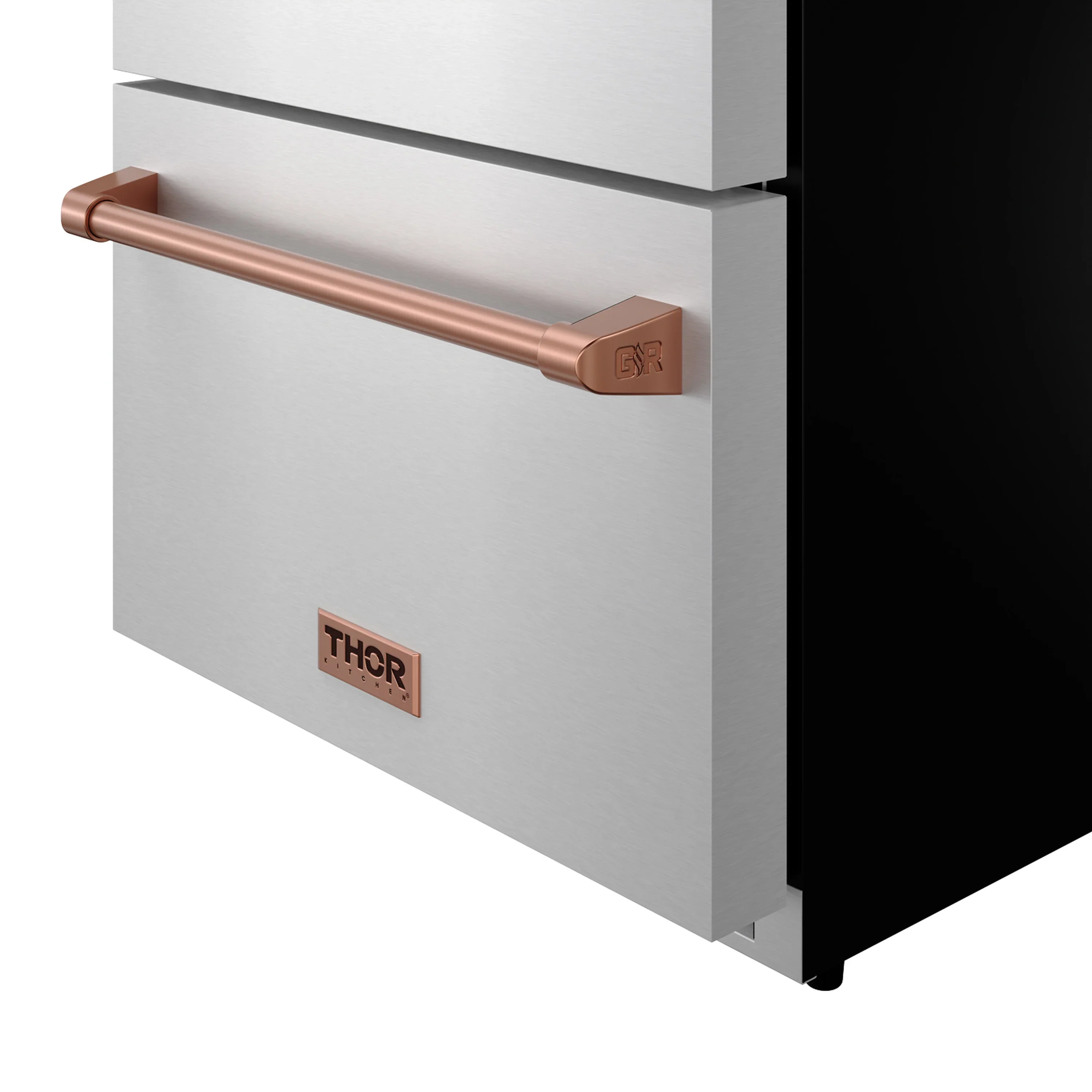 Gordon Ramsay by Thor Kitchen 24-Inch Undercounter Built-In / Freestanding Drawer Freezer in Stainless Steel with Rose Gold Trim (RZ24U-RSG) - Image 8