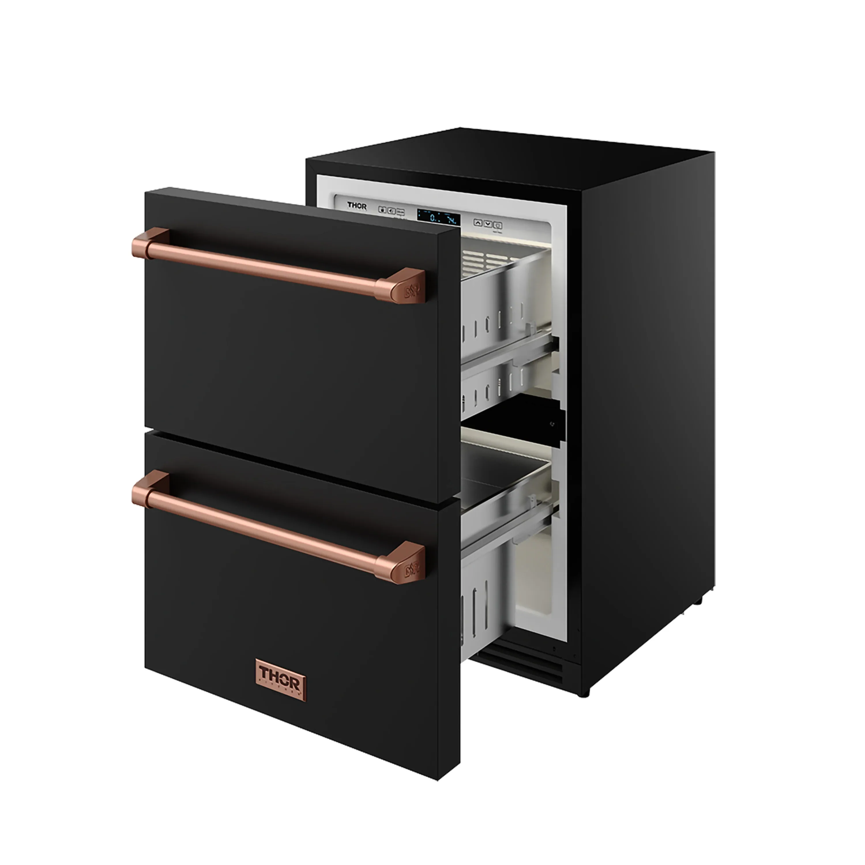 Gordon Ramsay by Thor Kitchen 24-Inch Undercounter Built-In / Freestanding Drawer Freezer (RZ24UB-RSG) - Image 5