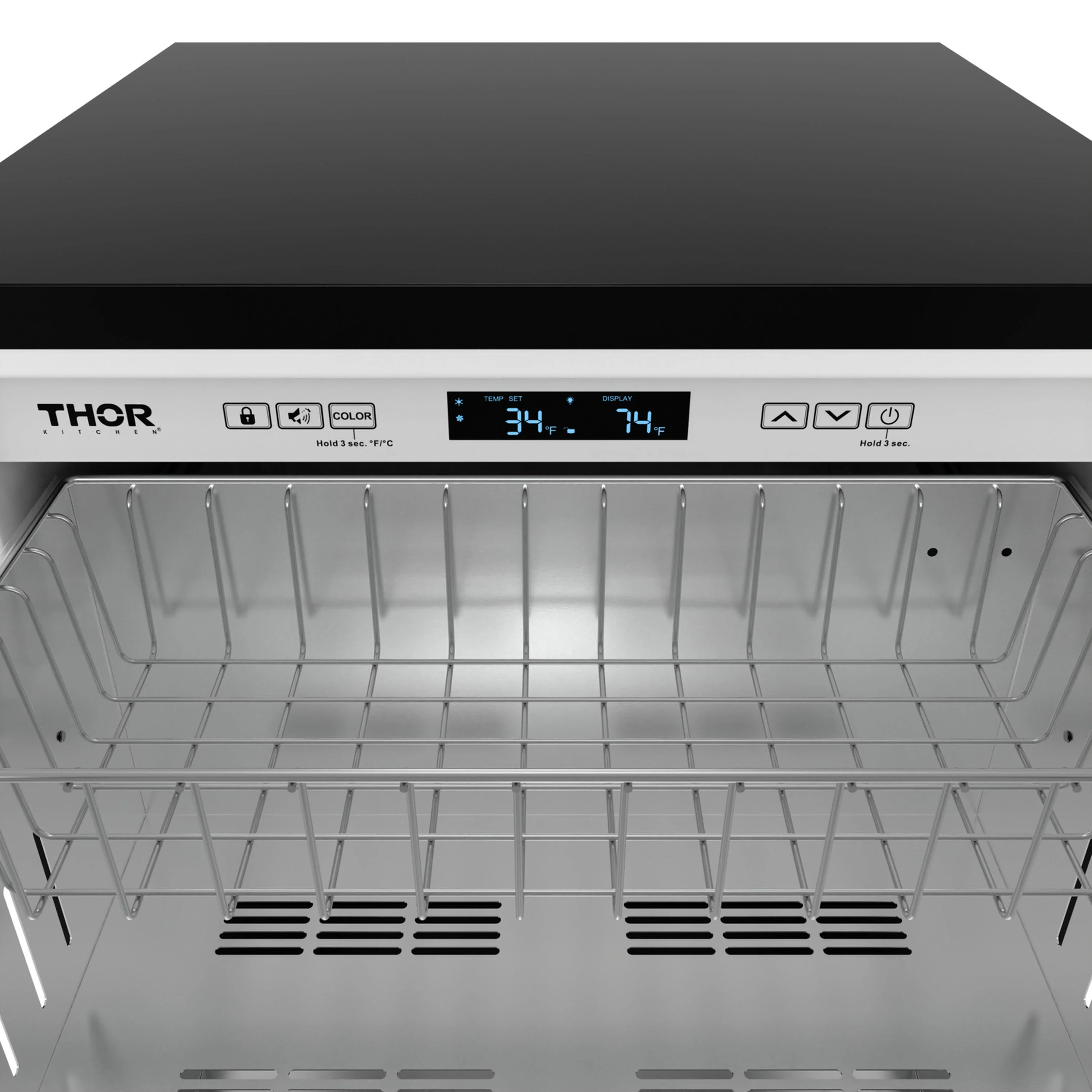 Gordon Ramsay by Thor Kitchen 24-Inch Undercounter Built-In or Freestanding Drawer Refrigerator in Stainless Steel (RF24U) - Image 7
