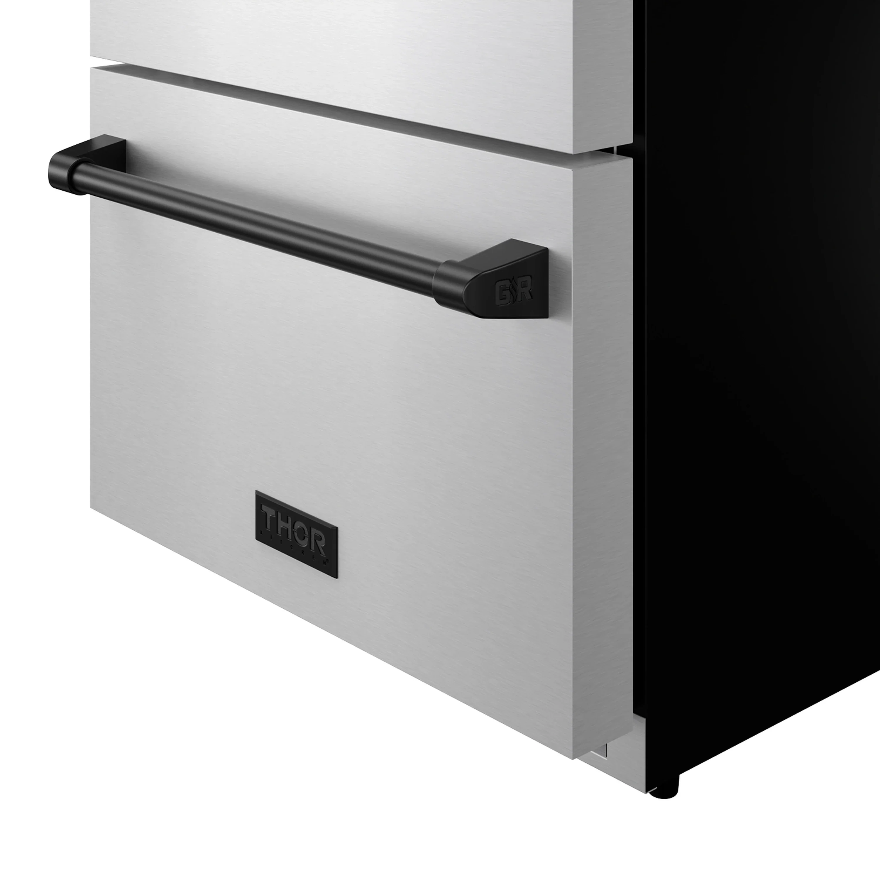 Gordon Ramsay by Thor Kitchen 24-Inch Undercounter Built-In or Freestanding Drawer Refrigerator in Stainless Steel with Black Trim (RF24U-BLK) - Image 7