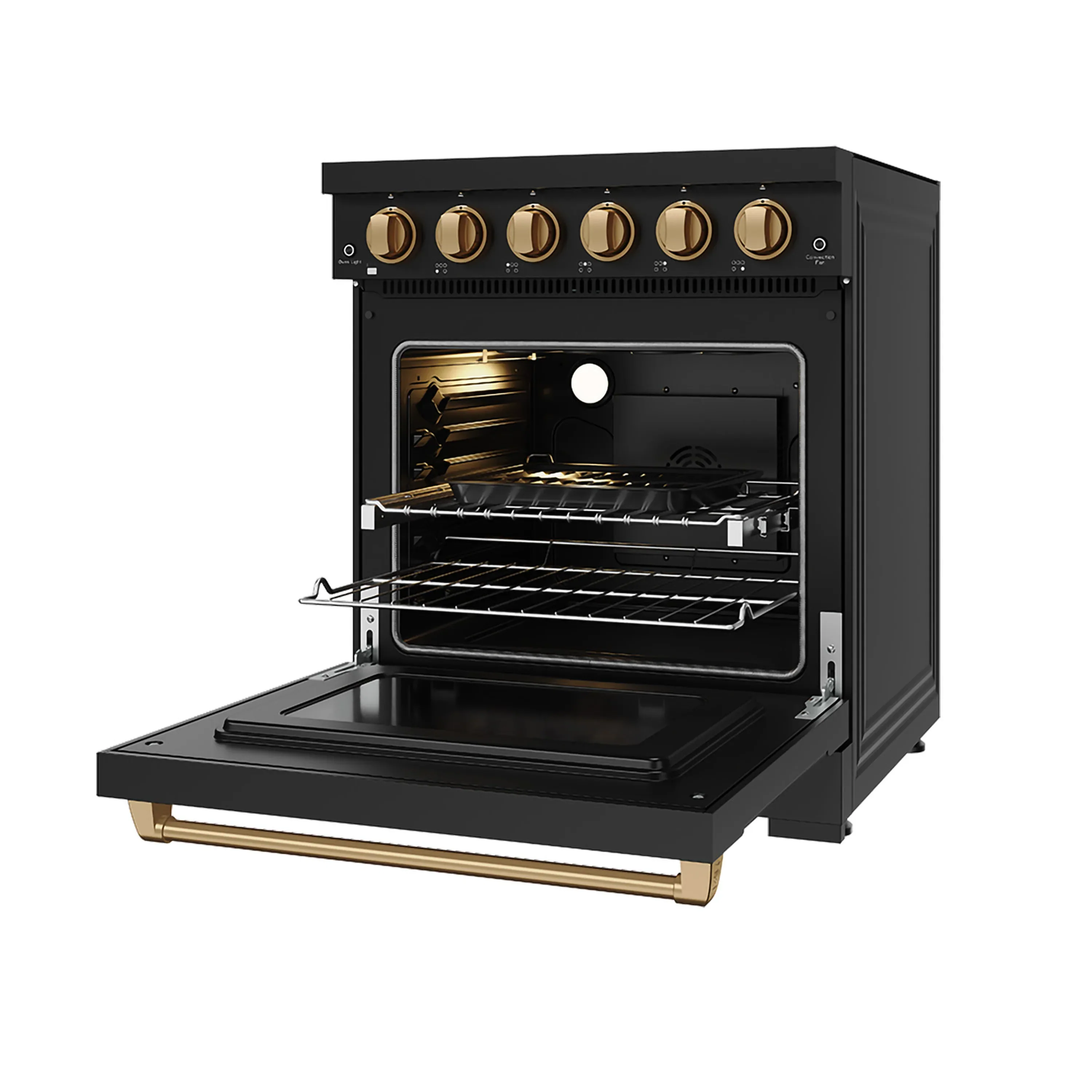 Gordon Ramsay by Thor Kitchen 30-Inch Professional Electric Range with Precision Knob Control in Black and Bronze (RSE30PB-BRZ) - Image 6