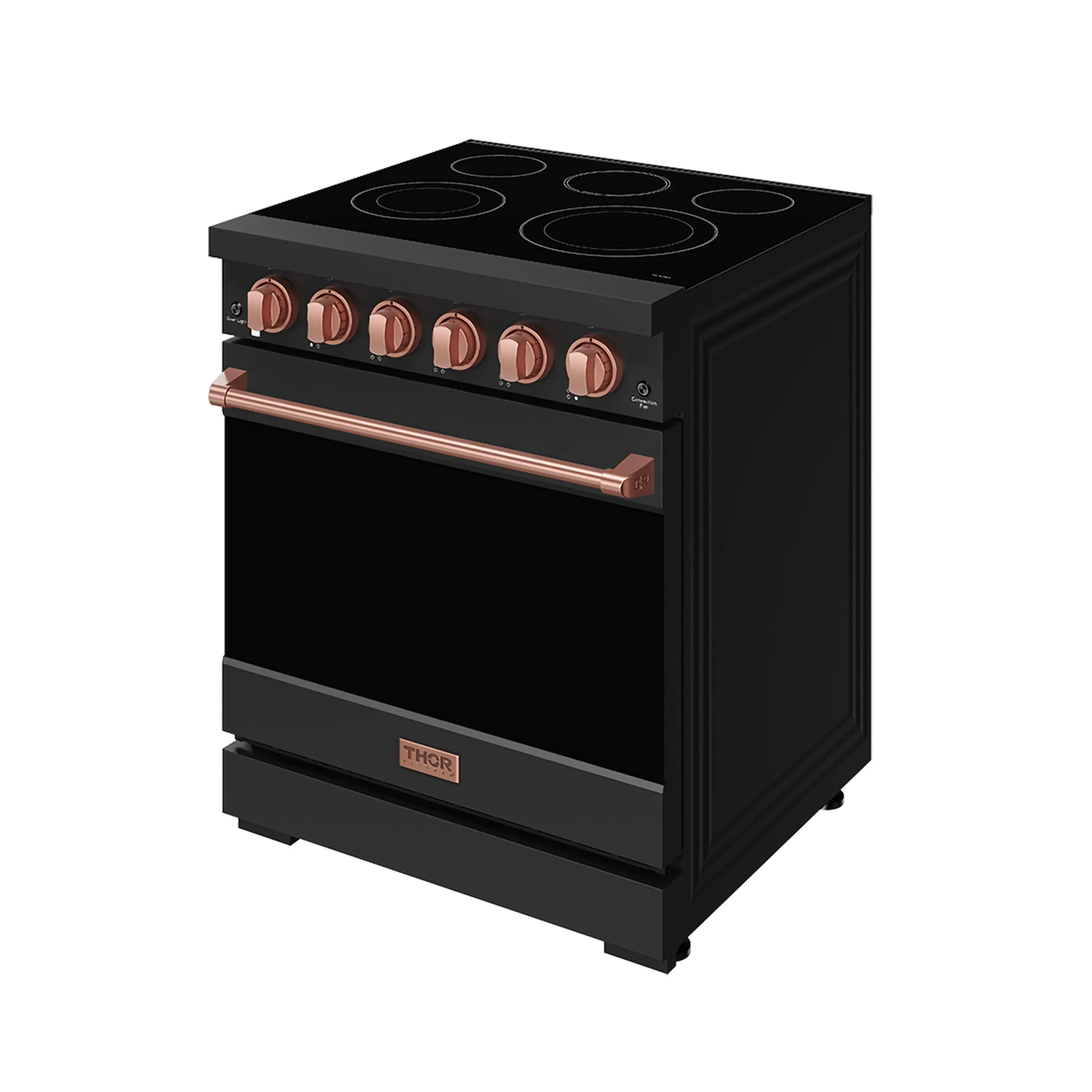Gordon Ramsay by Thor Kitchen 30-Inch Professional Electric Range with Precision Knob Control in Black with Rose Gold Trim (RSE30PB-RSG) - Image 4