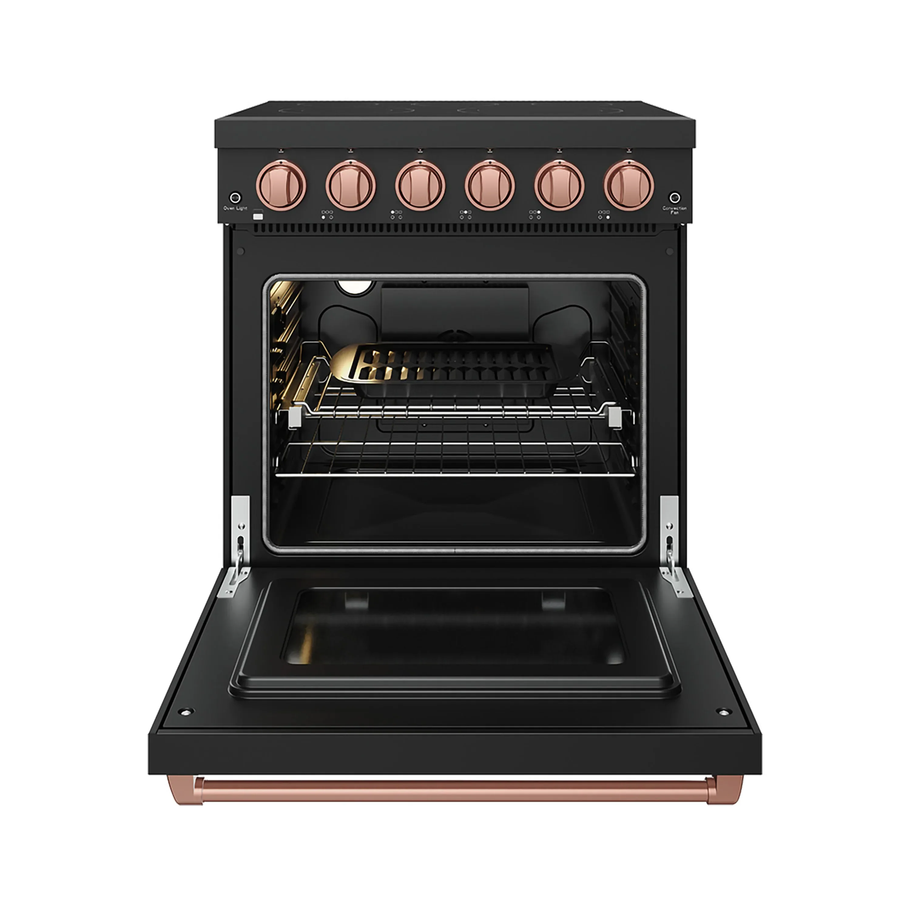 Gordon Ramsay by Thor Kitchen 30-Inch Professional Electric Range with Precision Knob Control in Black with Rose Gold Trim (RSE30PB-RSG) - Image 5