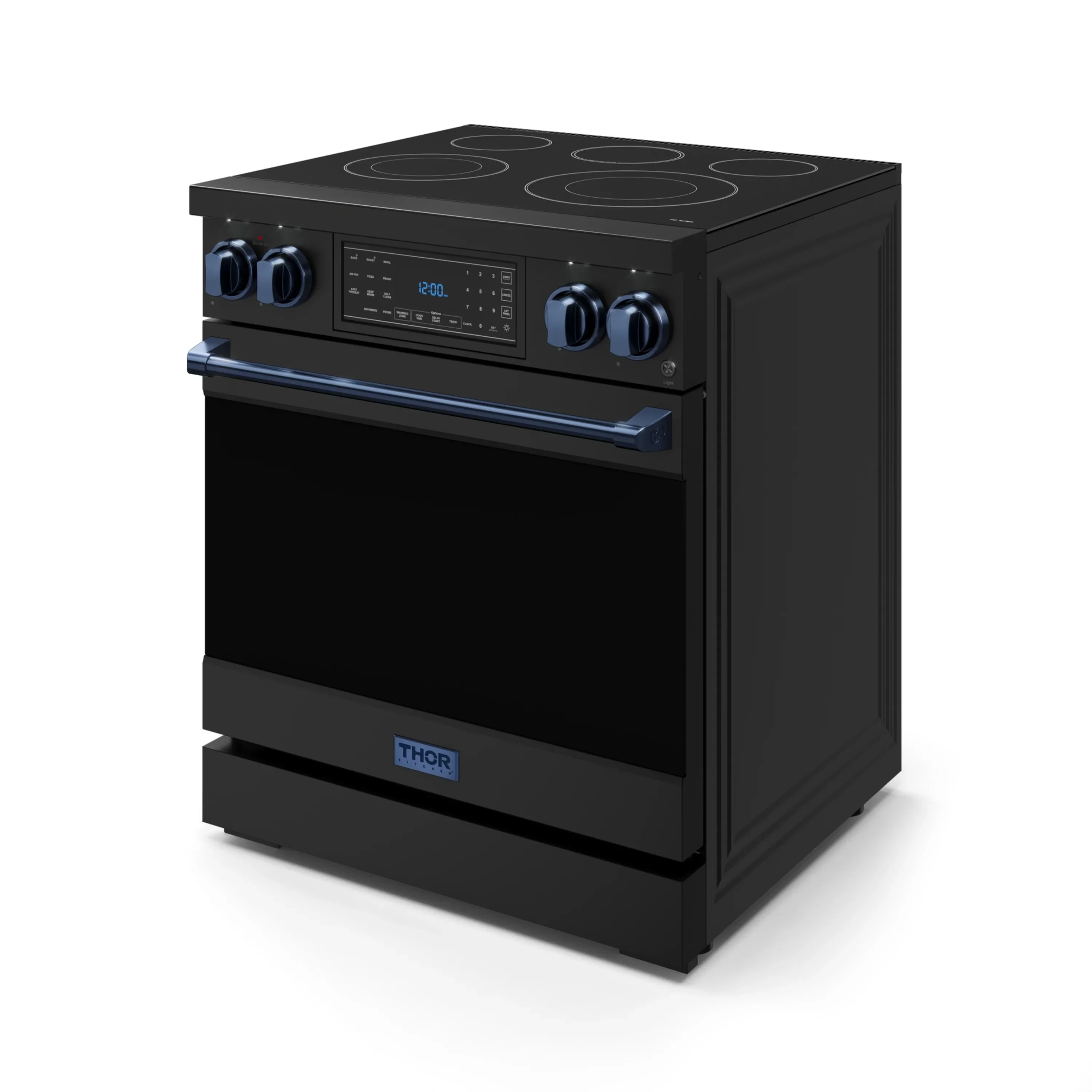 Gordon Ramsay by Thor Kitchen 30-Inch Professional Electric Range with Precision Knob Control in Black with Blue Trim (RSE30PB-BLU) - Image 5