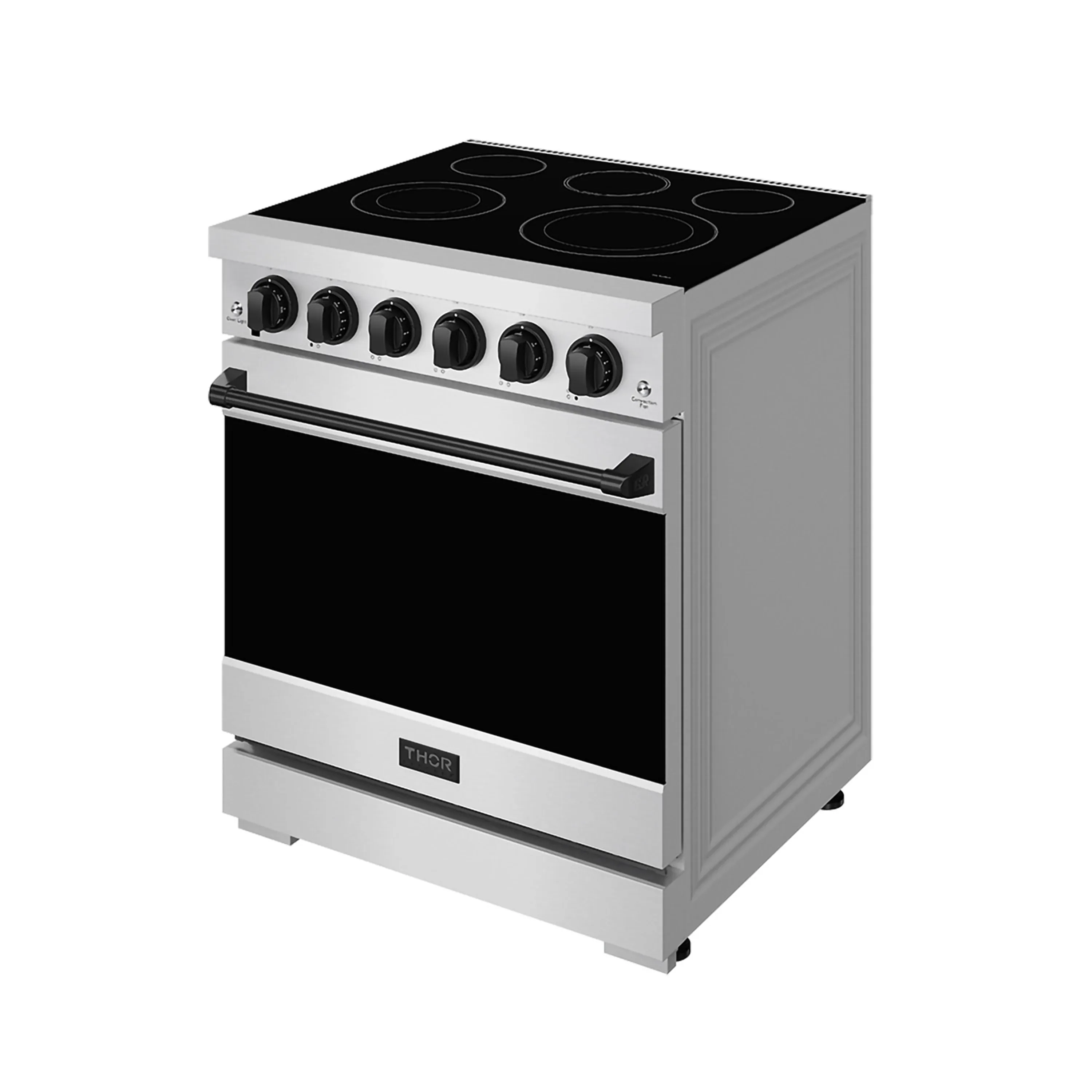 Gordon Ramsay by Thor Kitchen 30-Inch Professional Electric Range with Precision Knob Control in Stainless Steel with Black Trim (RSE30P-BLK) - Image 4