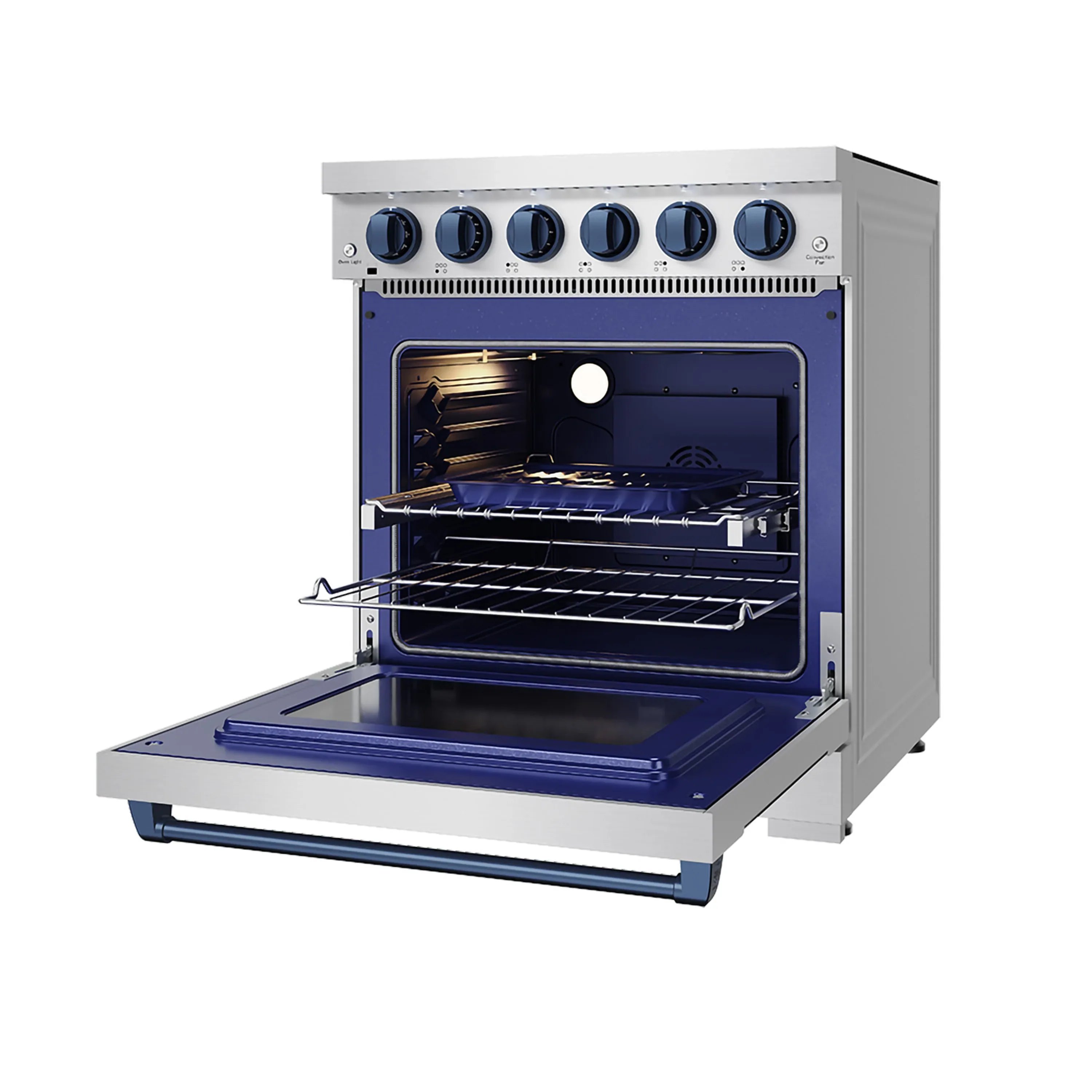 Gordon Ramsay by Thor Kitchen 30-Inch Professional Electric Range with Precision Knob Control in Stainless Steel and Blue (RSE30P-BLU) - Image 6