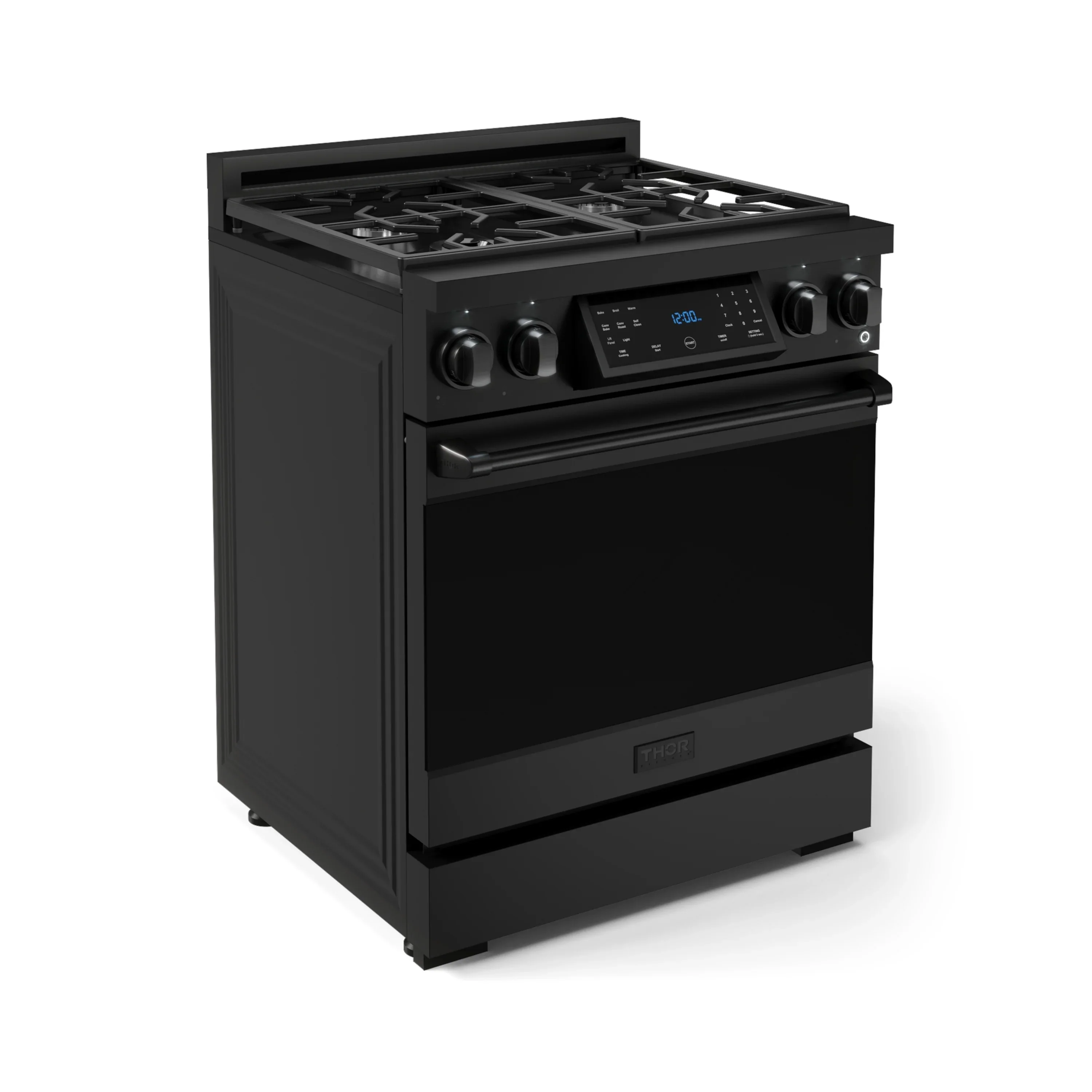 Gordon Ramsay by Thor Kitchen 30-Inch Professional Propane Gas Range with Tilt Panel Touch Control and 4.55 Cu. Ft. Self Clean Oven in Black (RSG30BLP) - Image 4